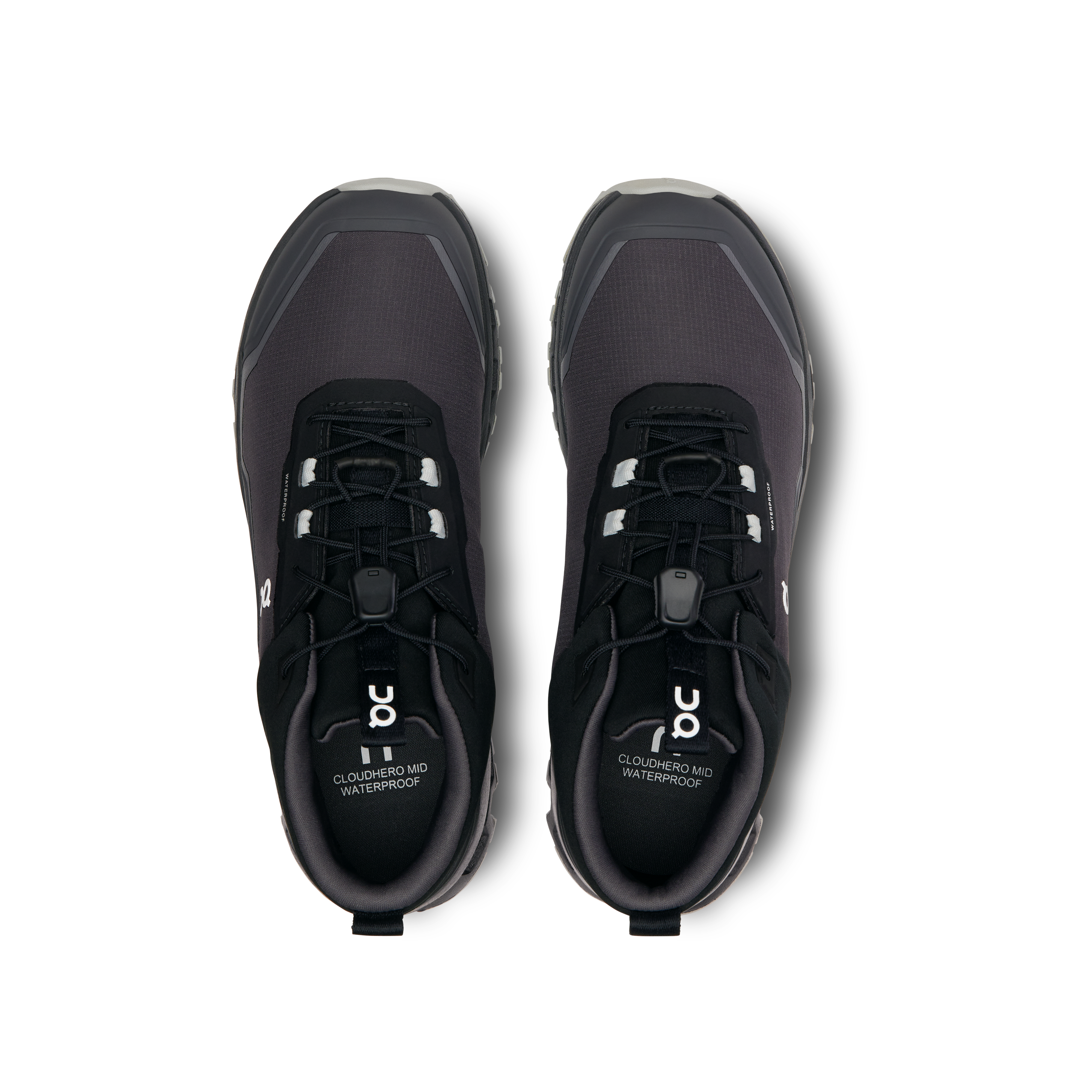 On Cloudhero Mid Waterproof Black & Eclipse Ados Active Life Chaussures