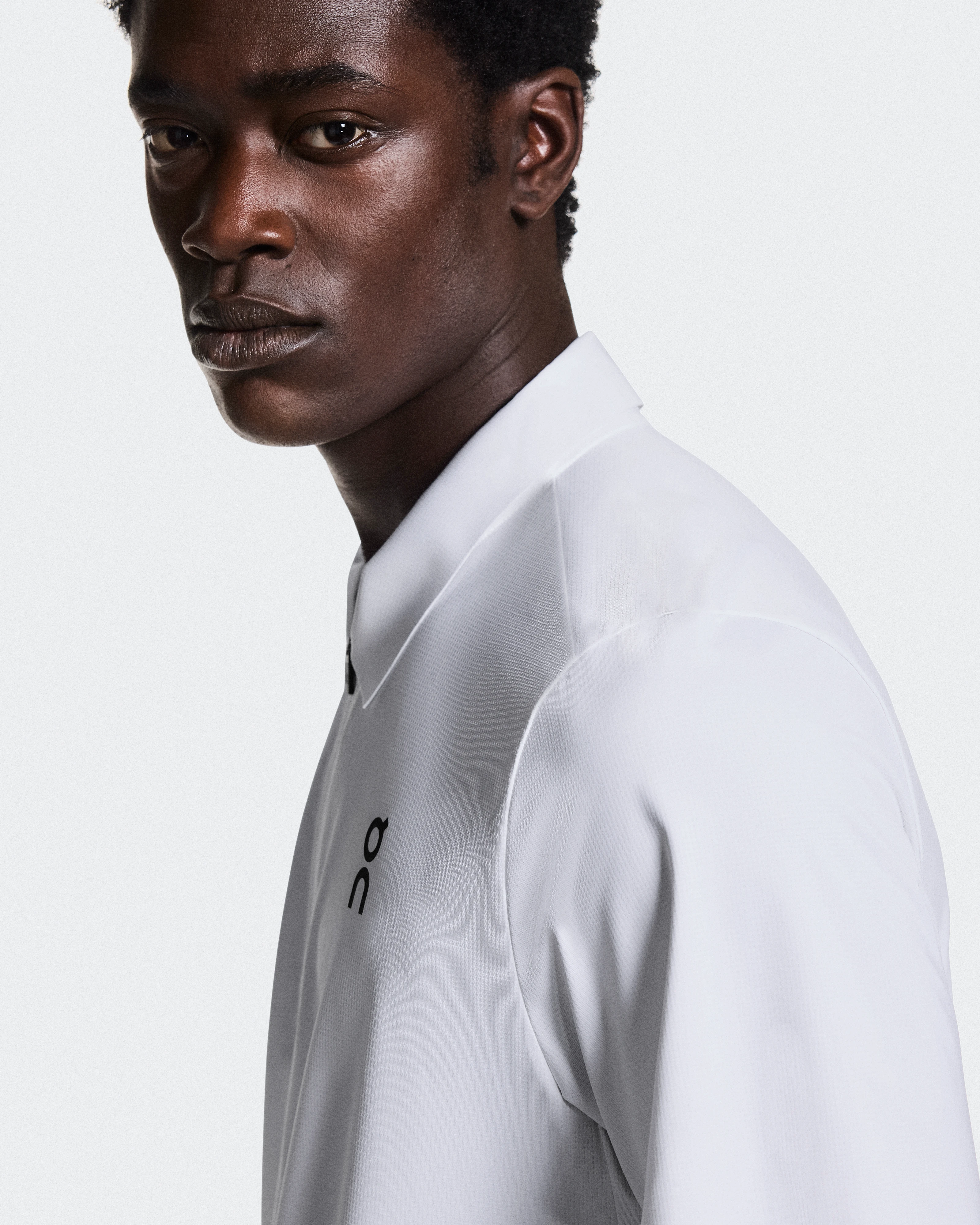 On Court Polo White Homme Hauts et t-shirts