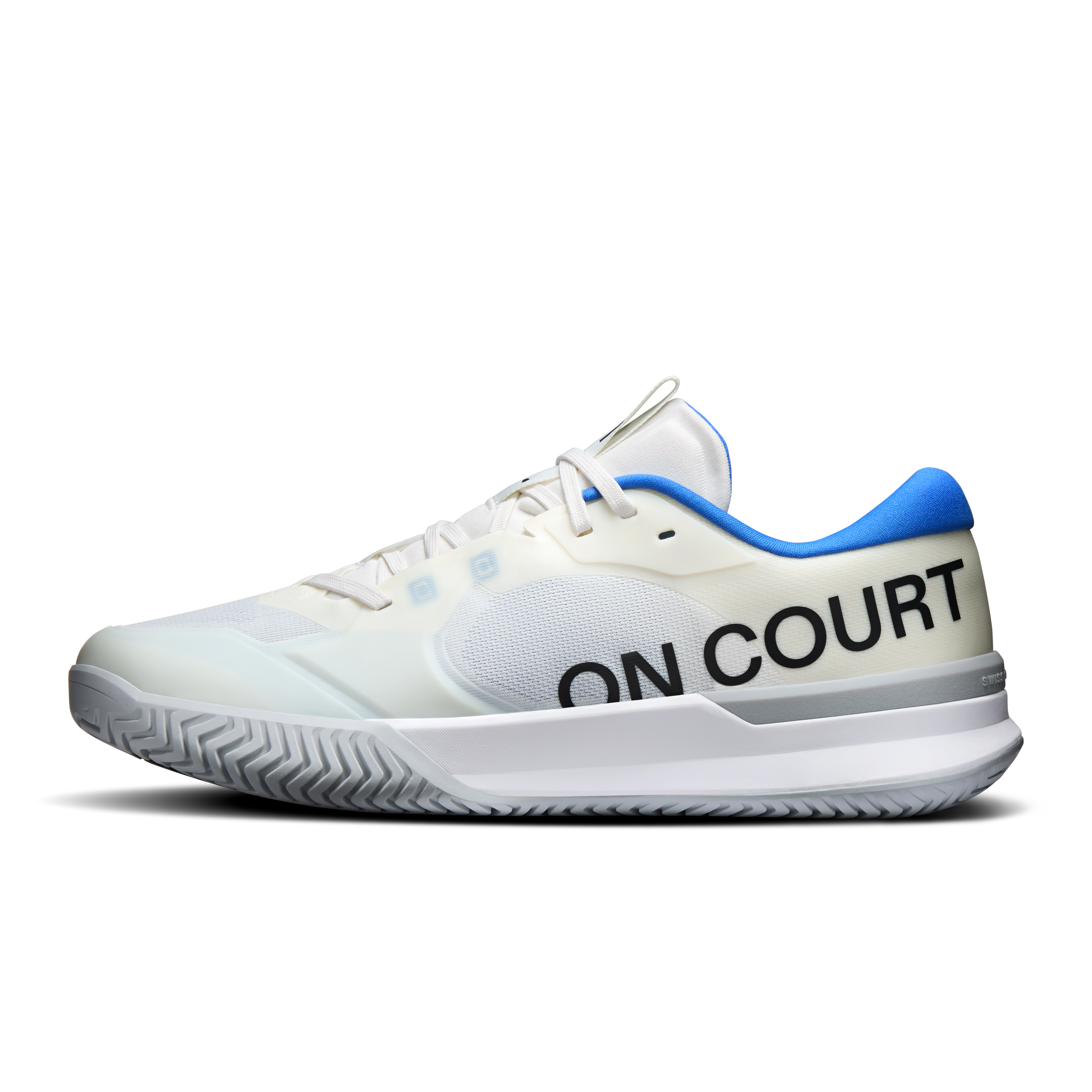On THE ROGER Pro 3 Clay Ivory & Jay Homme Tennis Chaussures
