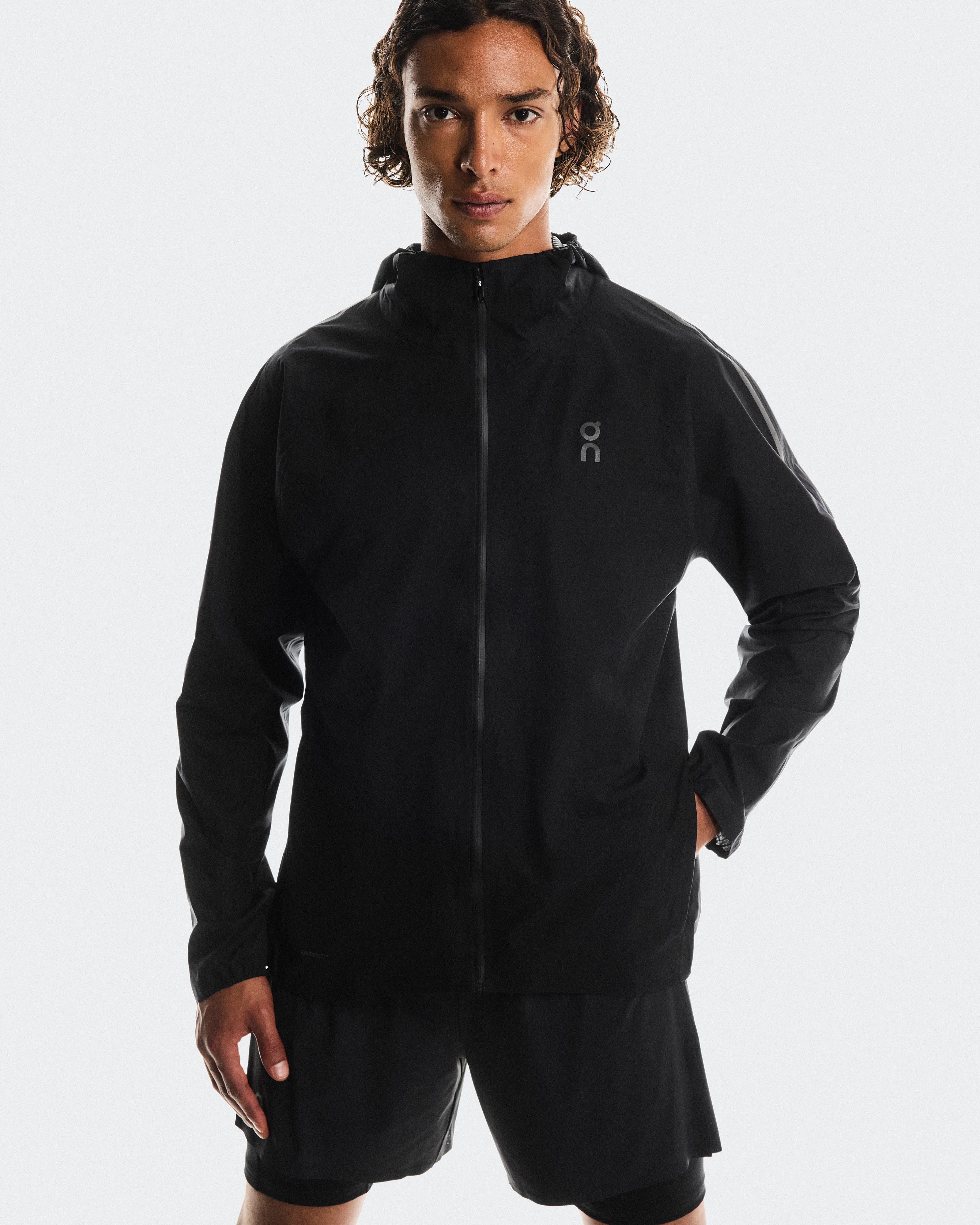 On Performance Jacket Waterproof Black Homme Vestes