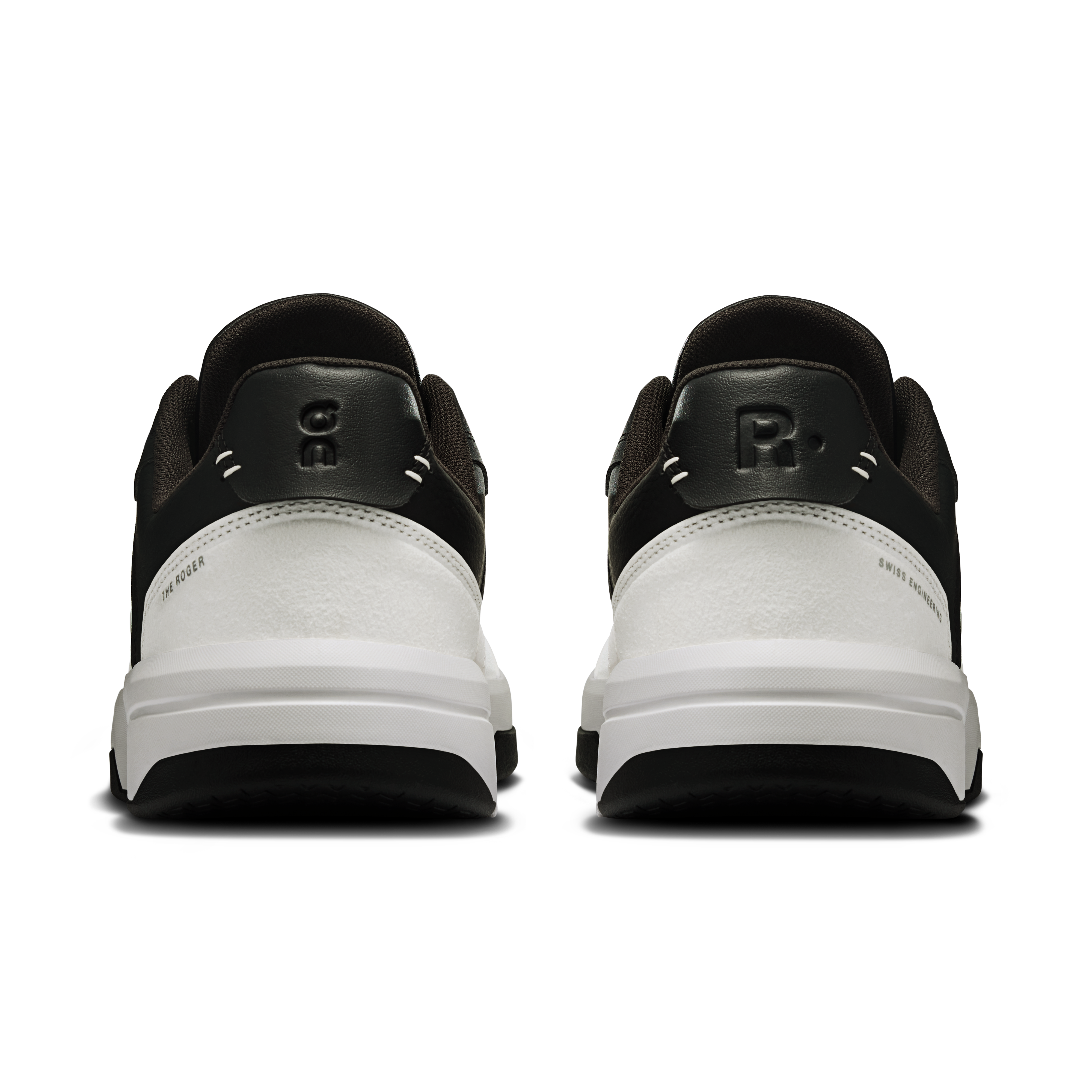 On THE ROGER Clubhouse White & Black Homme Tennis Chaussures