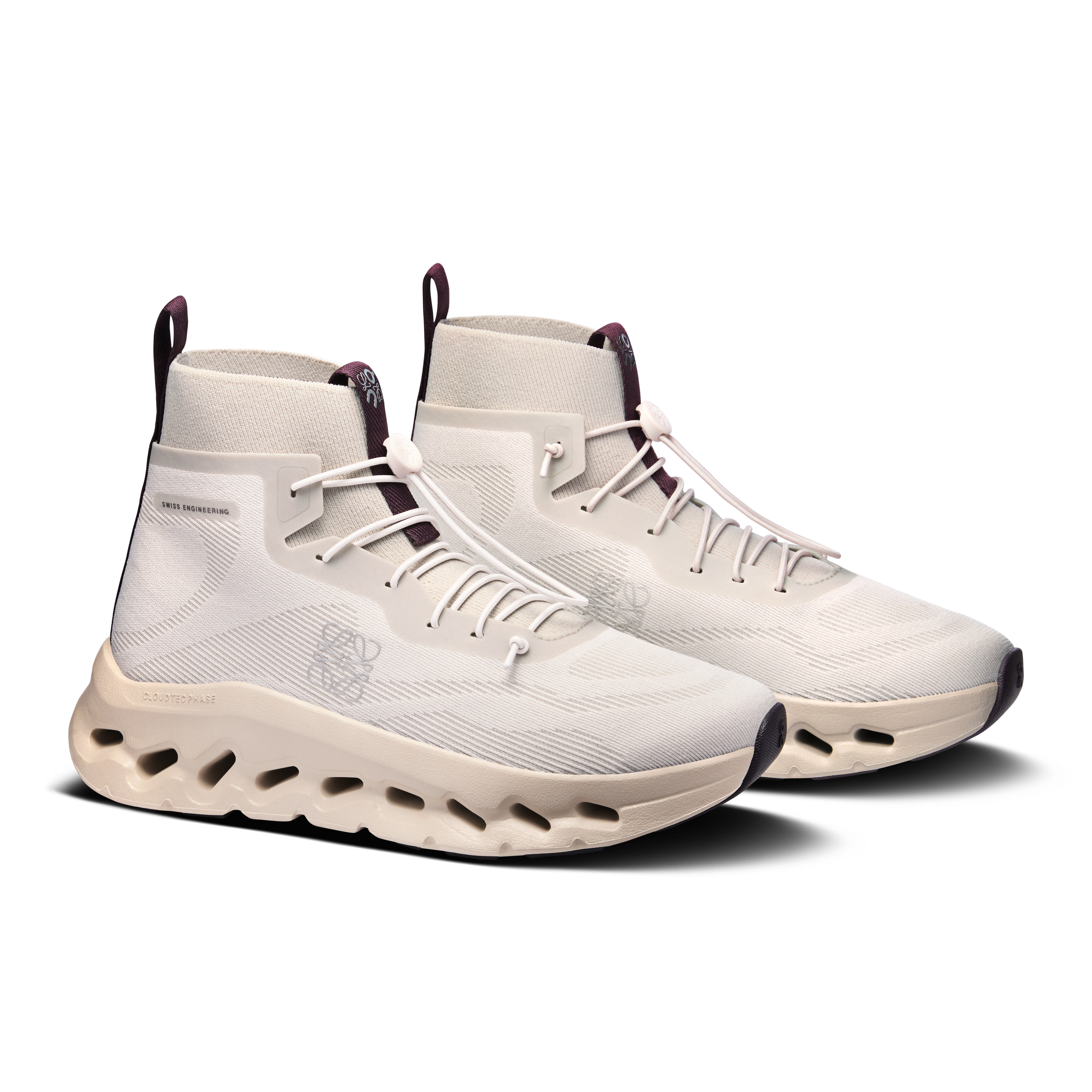 On Cloudtilt Hi LOEWE Sand & Oatmeal | Plum Femme Active Life Chaussures