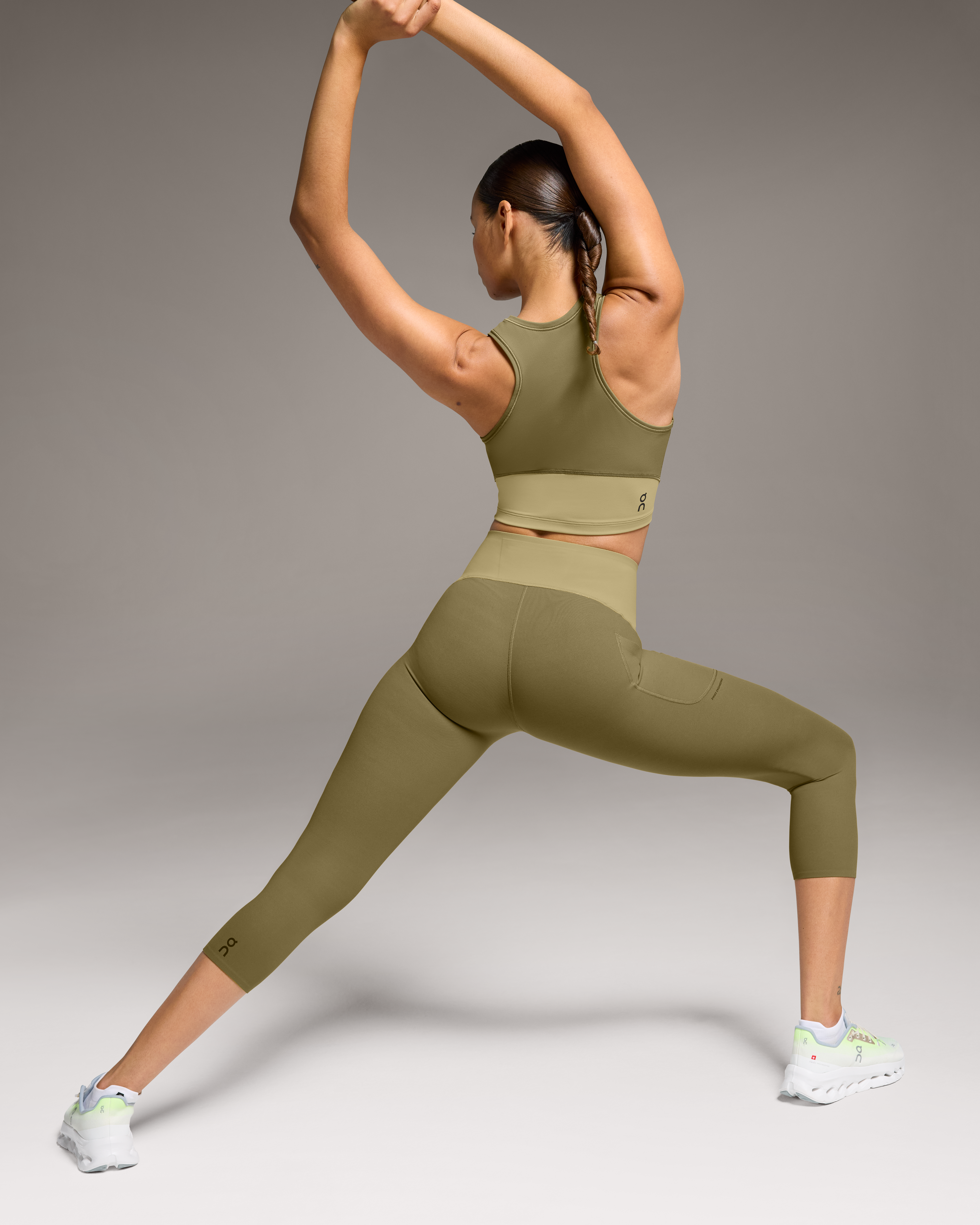 On Movement 3/4 Tights Hunter & Safari Femme Leggings