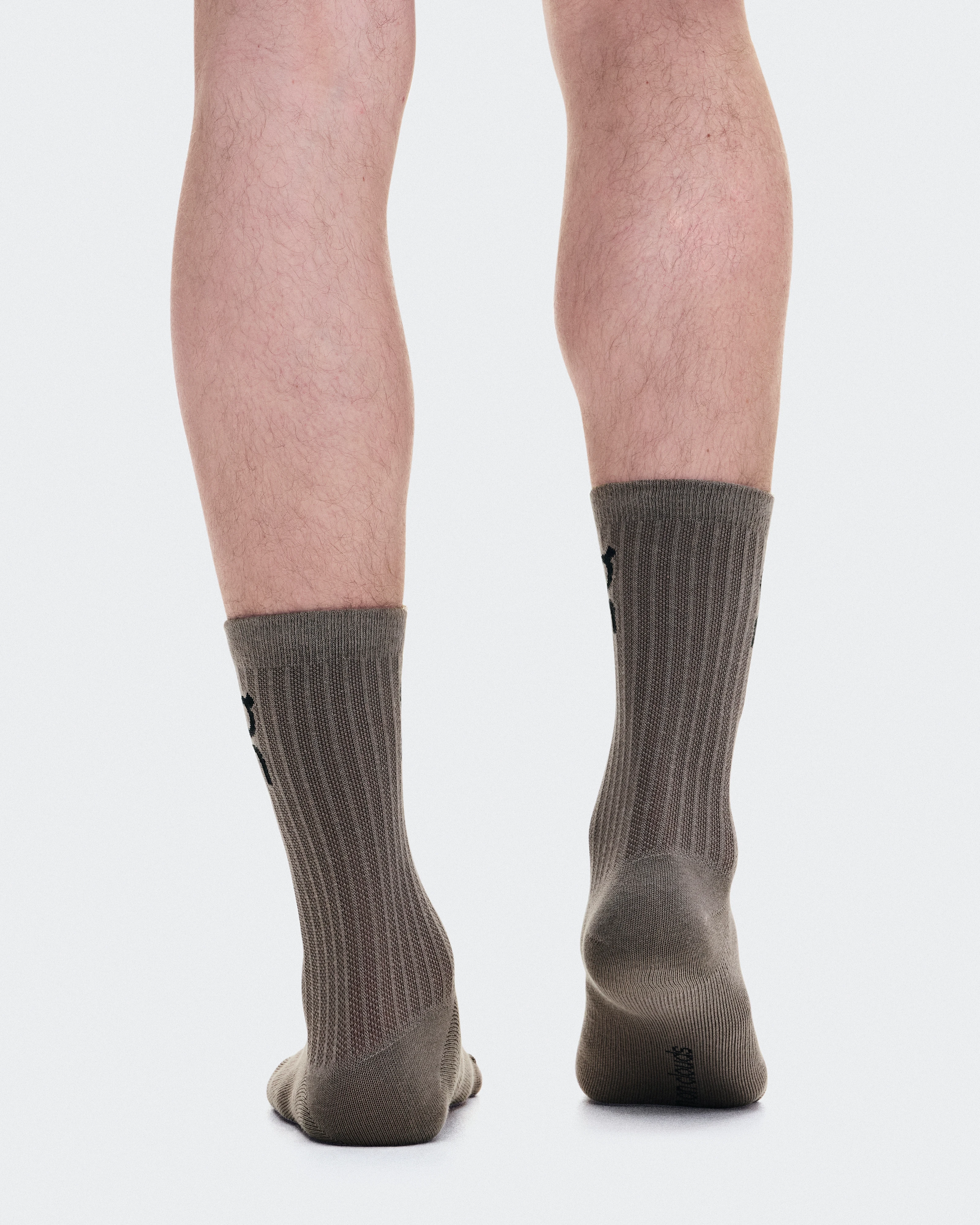 On Logo Sock High 3P Hare & Brume Unisexe Chaussettes