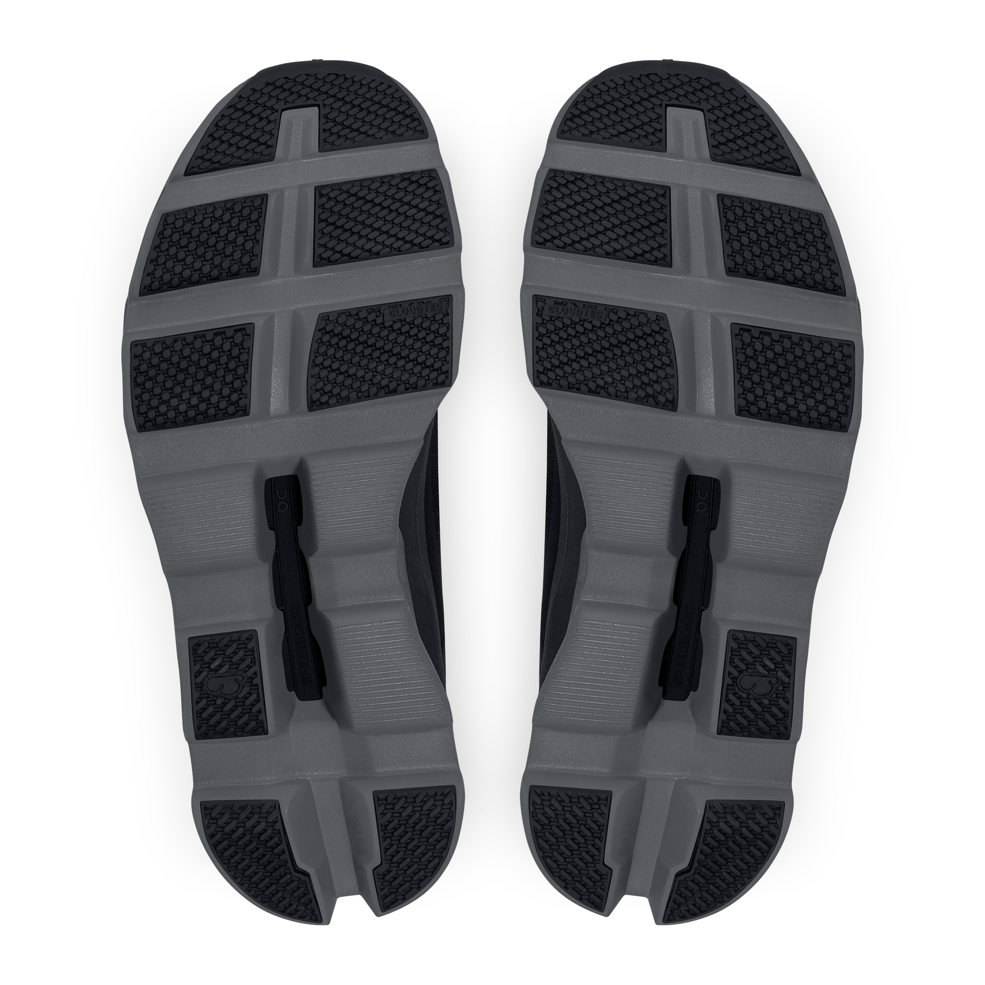 On Cloudmonster Black & Magnet Femme Running sur route Chaussures