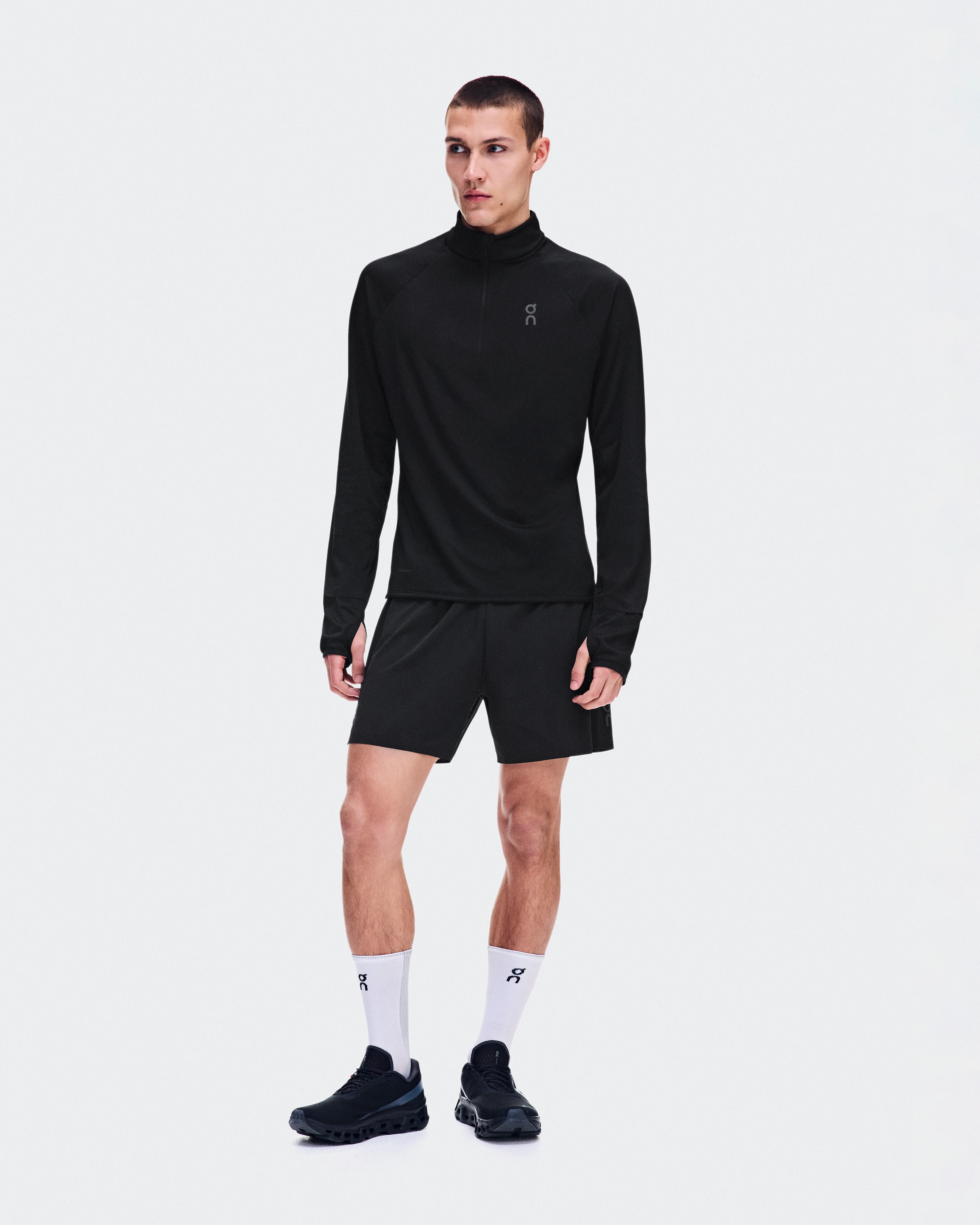 On Climate Shirt Black Homme Sweats à capuche et sweats