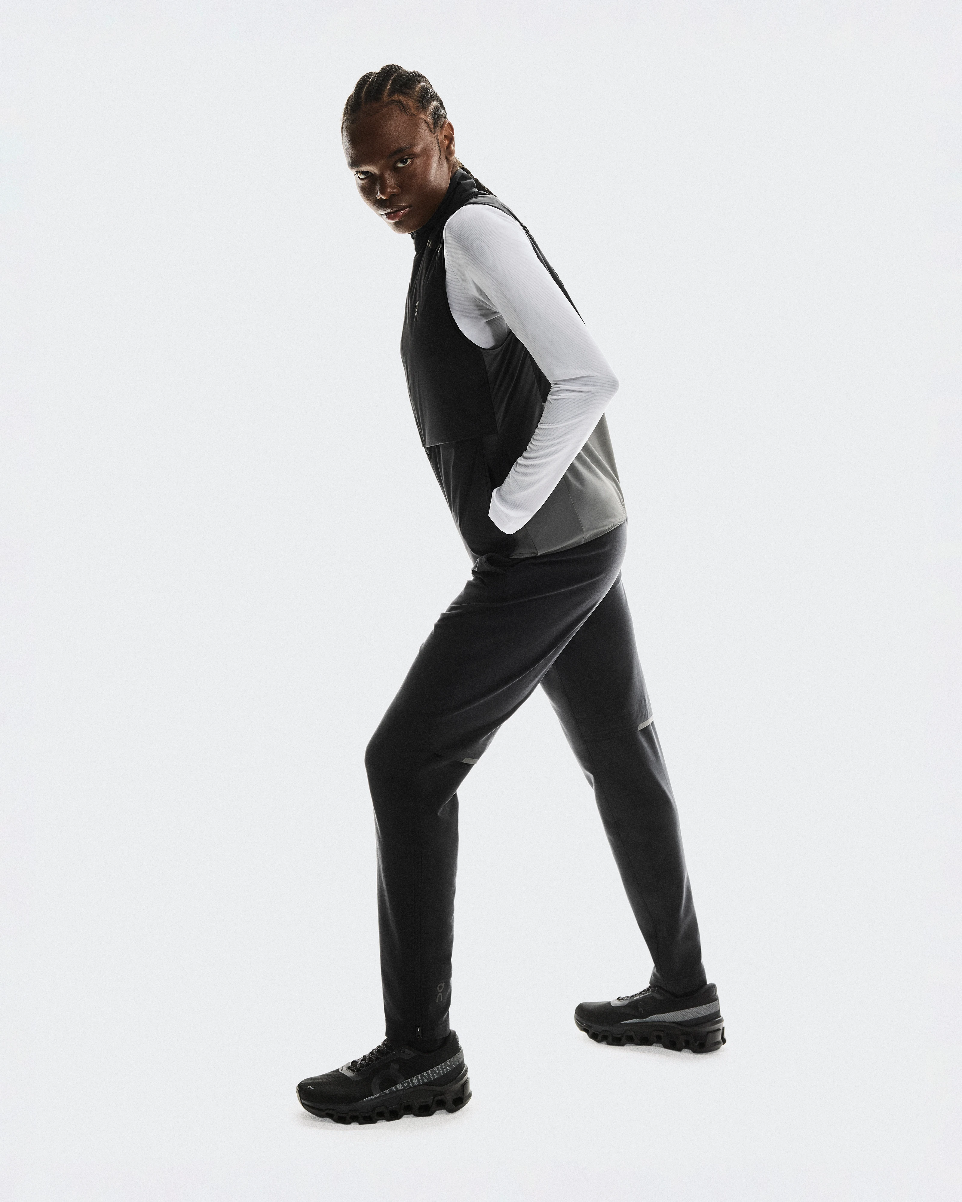 On Weather Winter Pants Black Femme Pantalons