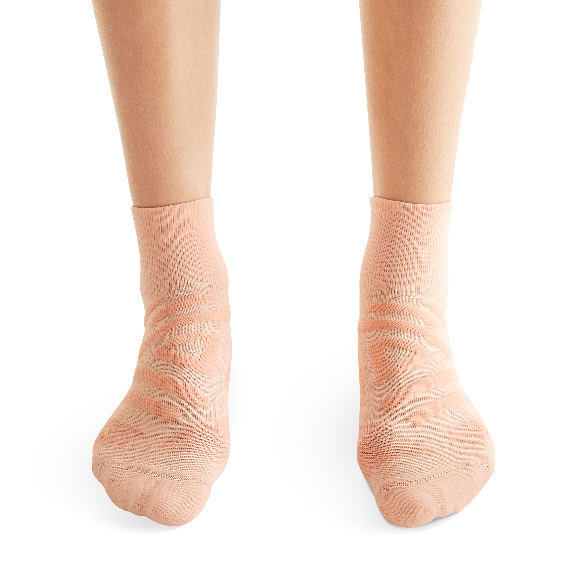 On Performance Mid Sock Rose & Flamingo Femme Chaussettes