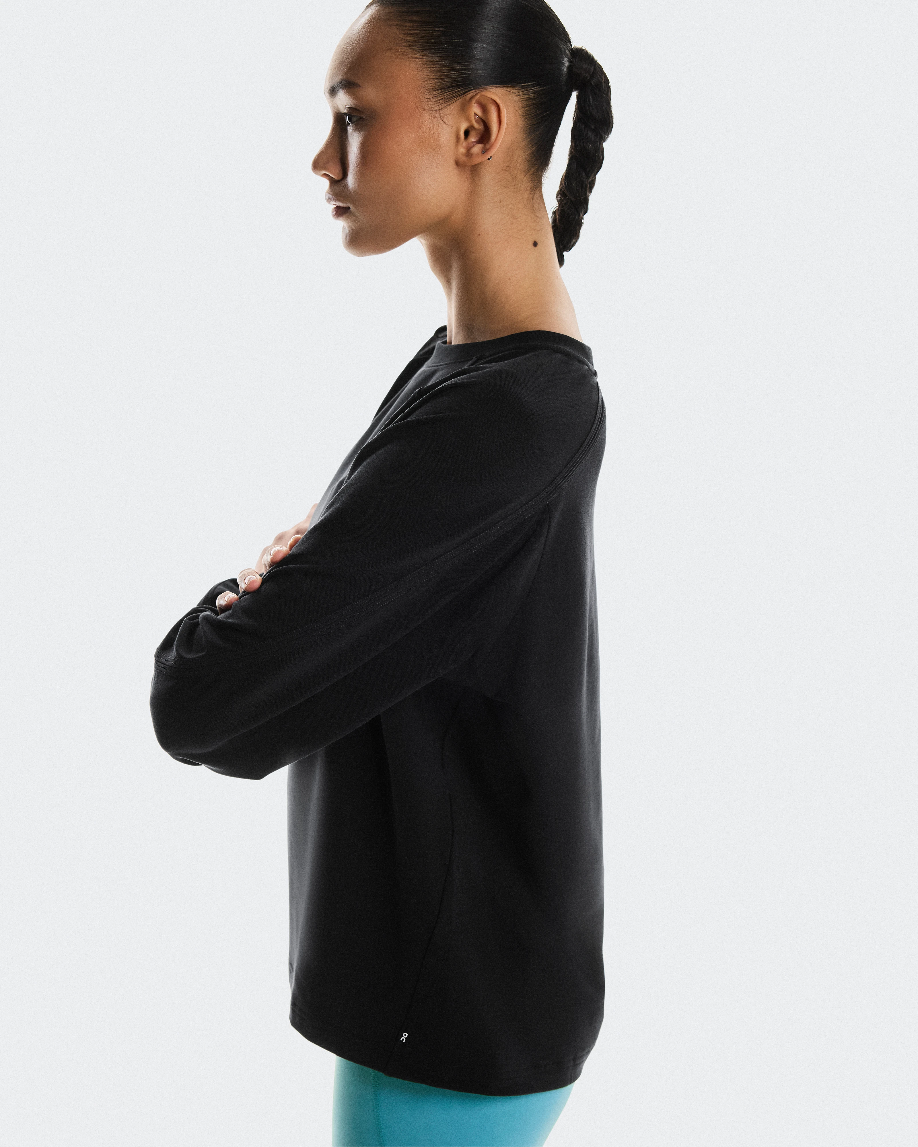 On Studio Crew Black Femme Sweats à capuche et sweats