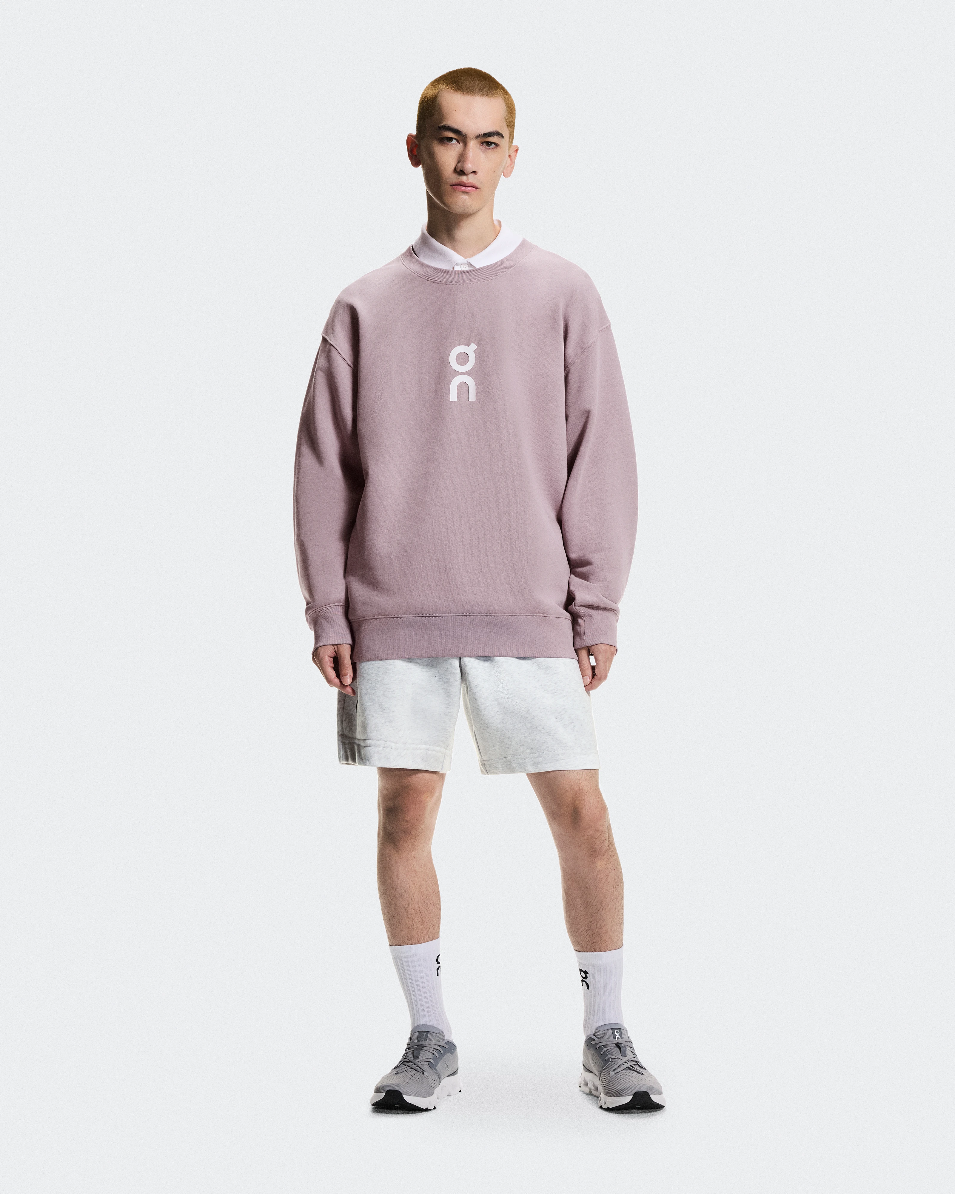 On Club Crew Heron Homme Sweats à capuche et sweats