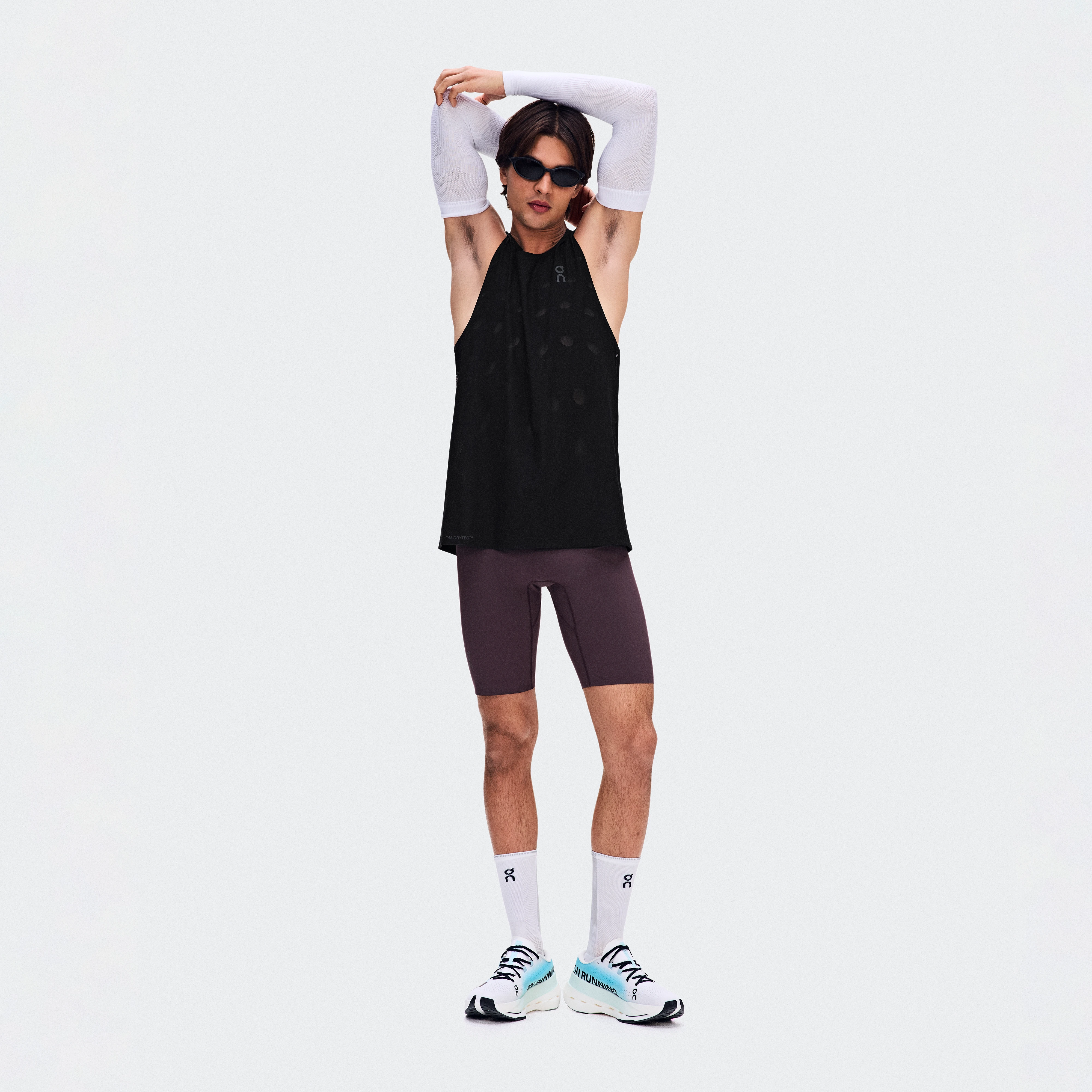 On Zero Half Tights Urchin Homme – Running de compétition Leggings Shorts