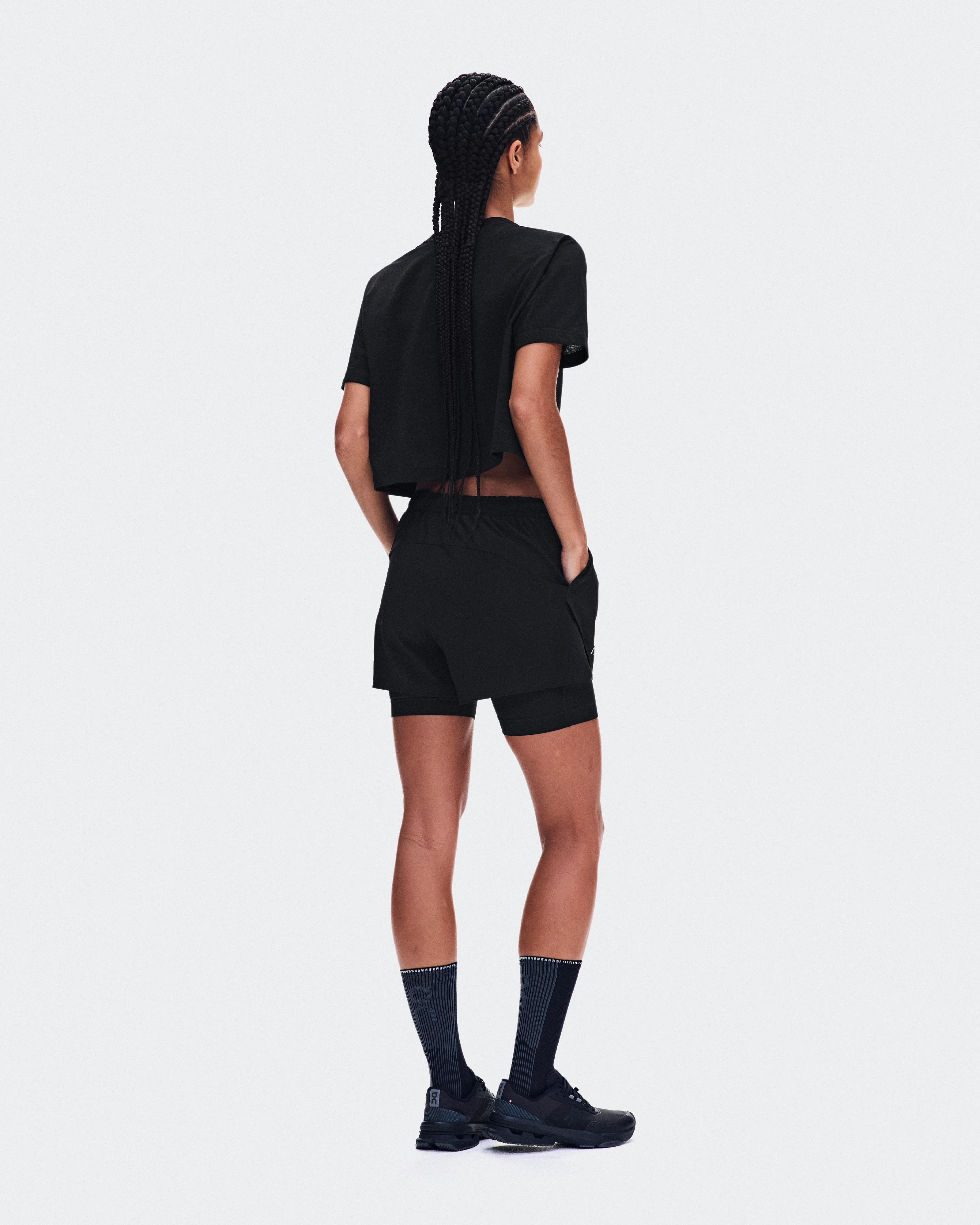 On Train 2-in-1 Shorts Black Femme Shorts