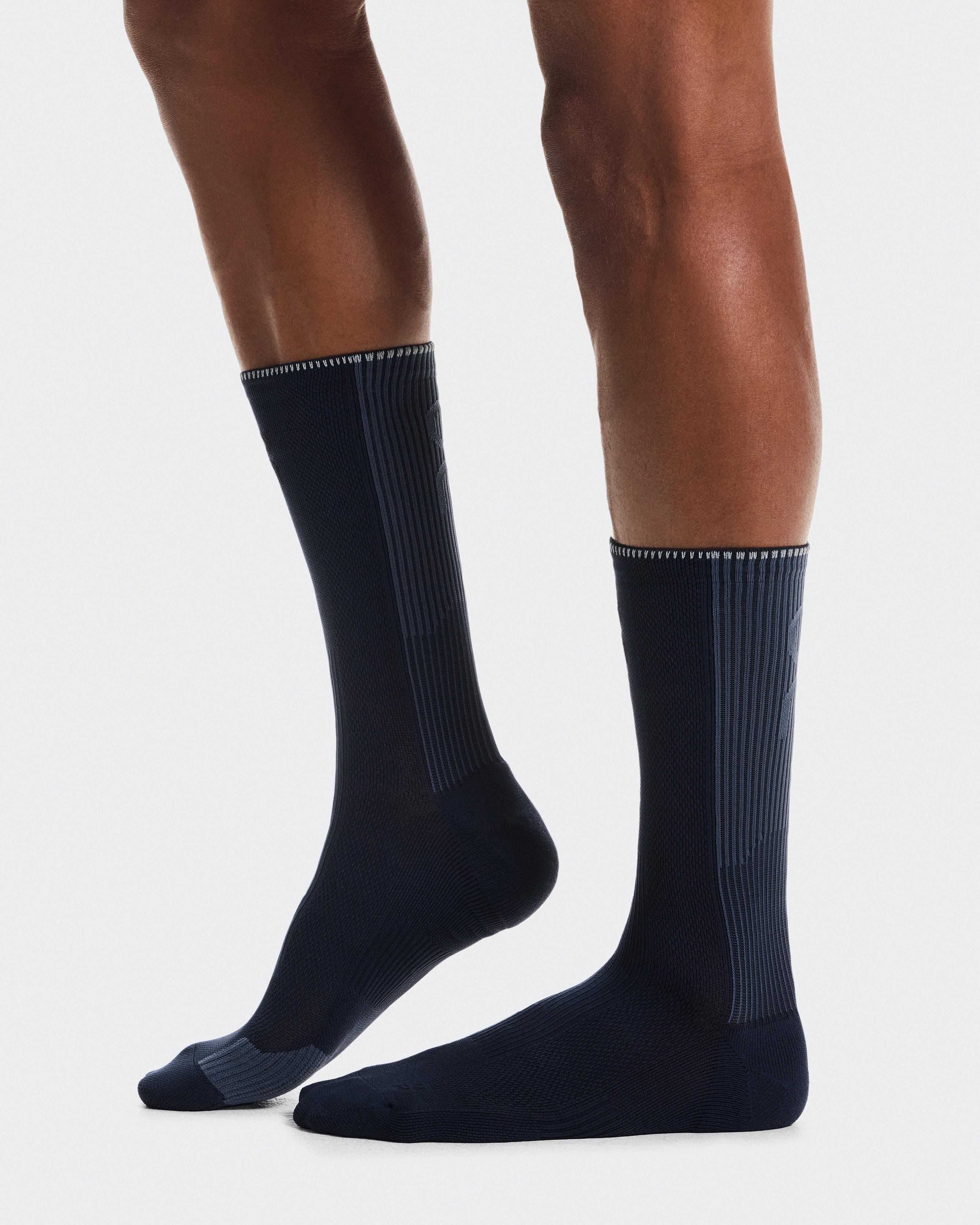 On Performance Run Sock High Navy & Navy Unisexe Chaussettes