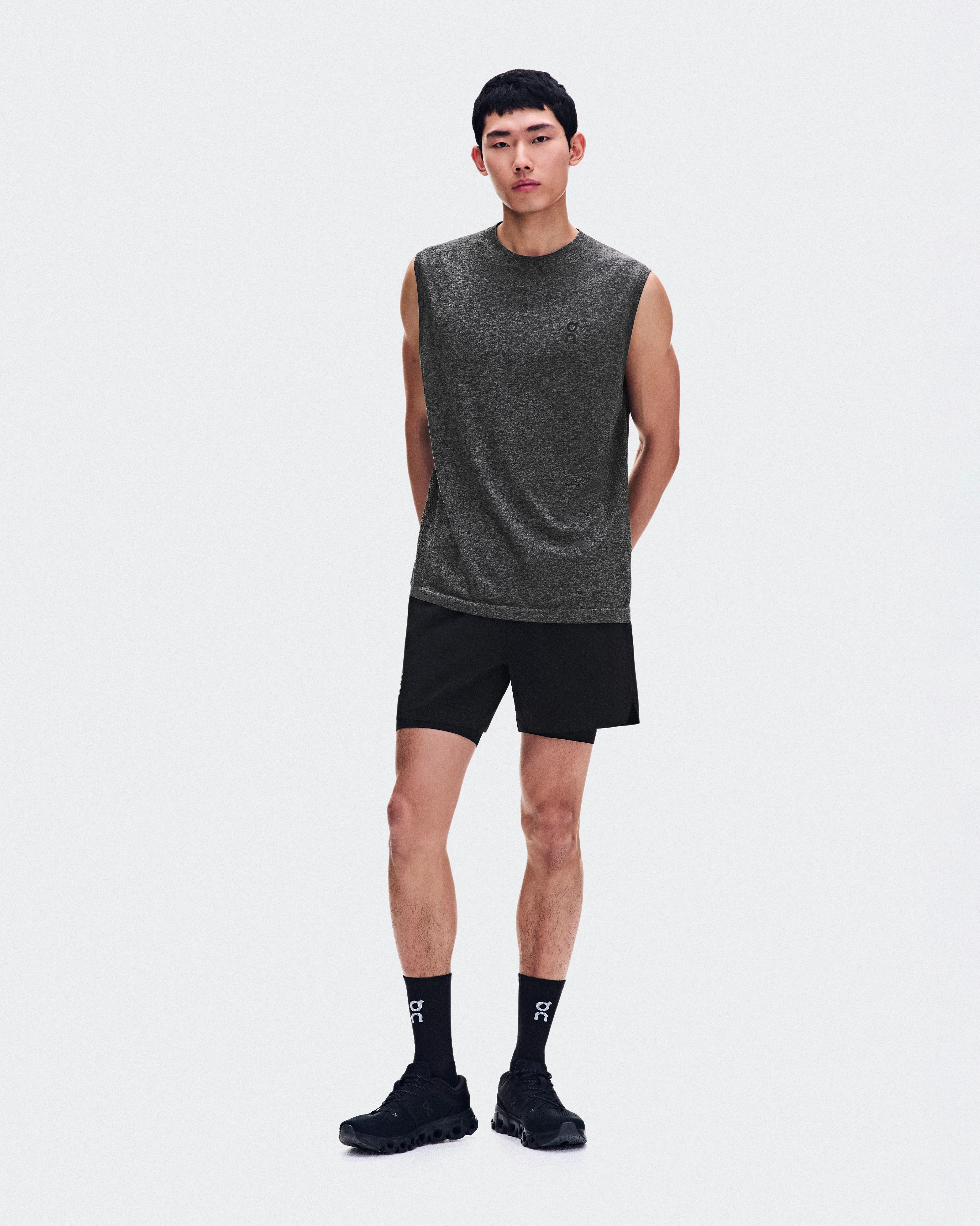 On Train Flex Tank Ember Heather Homme Hauts et t-shirts