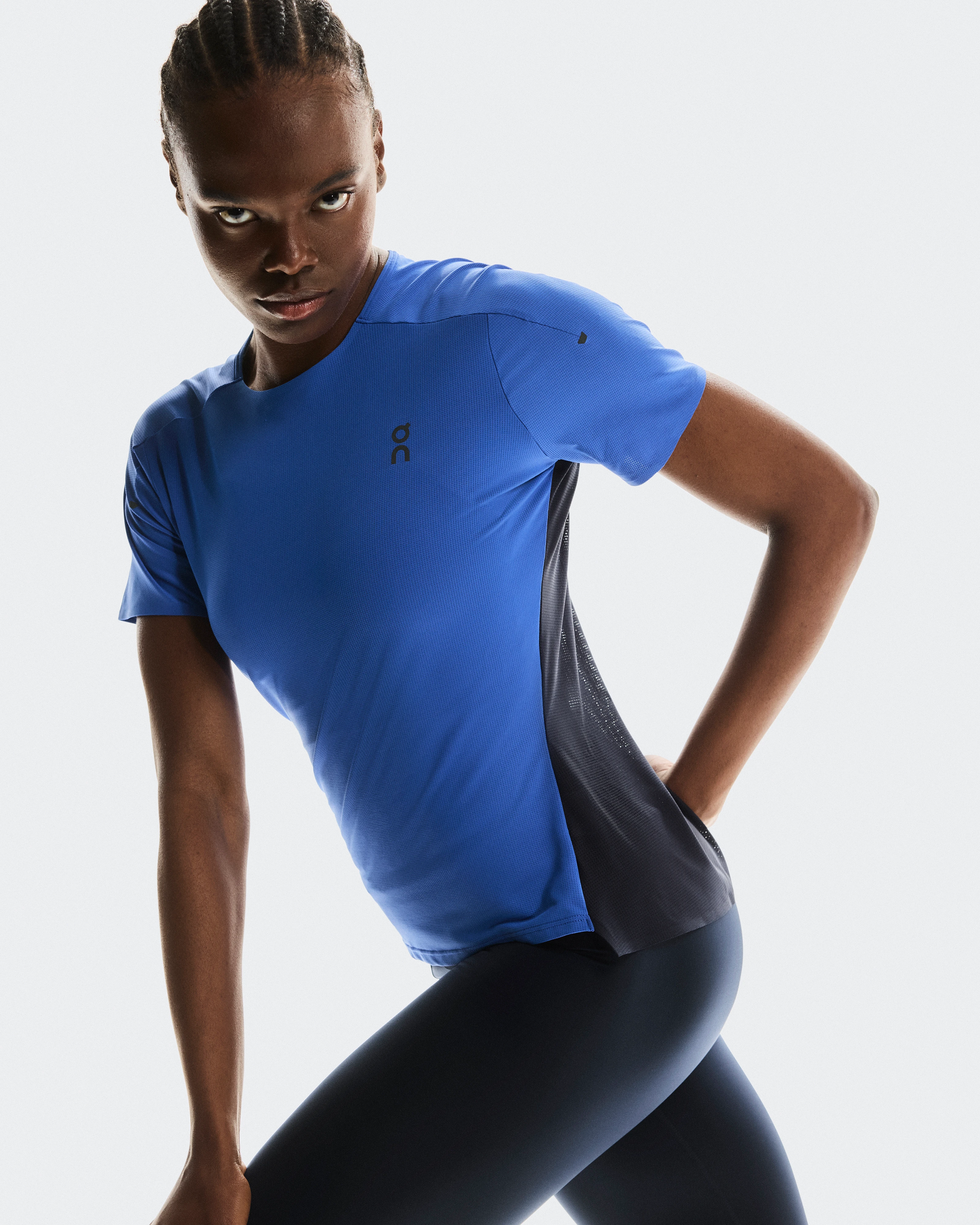 On Performance-T Zaffre & Navy Femme Hauts et t-shirts
