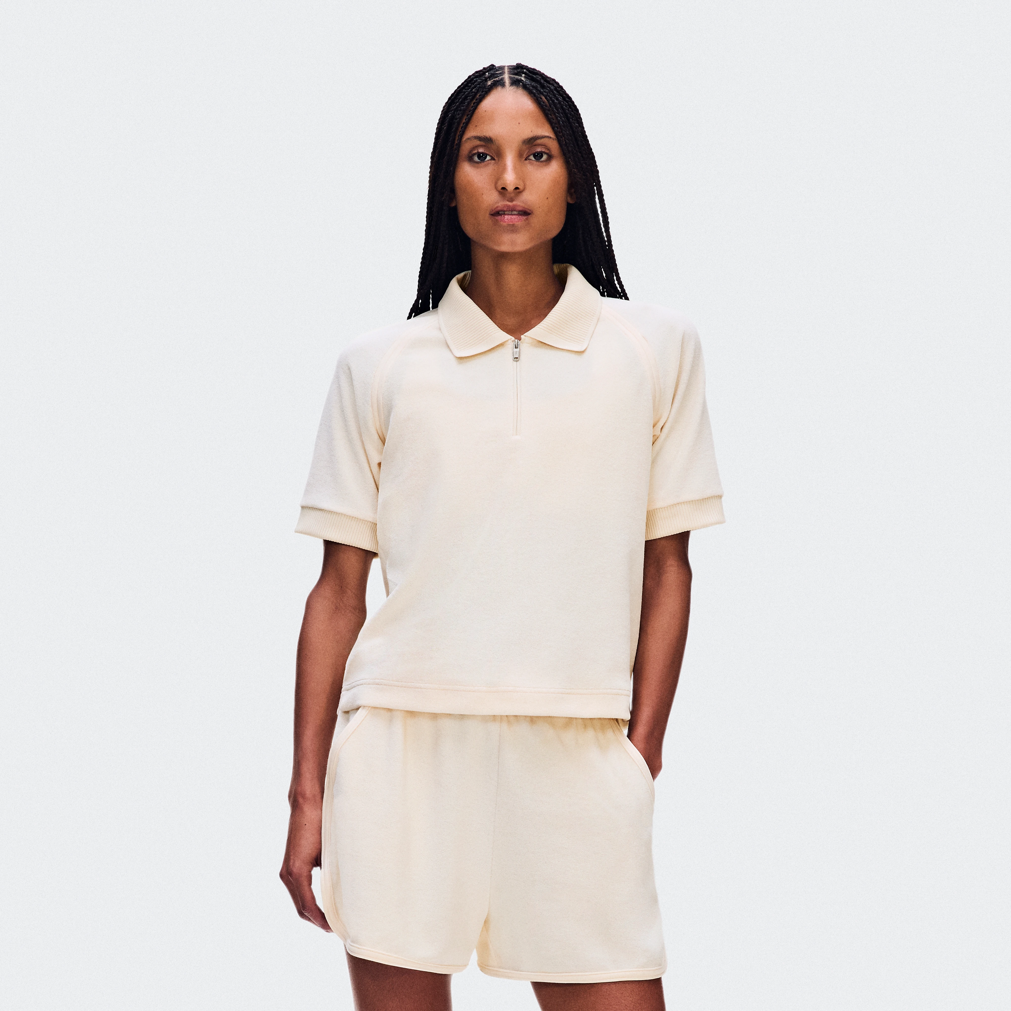 On Courtside Polo Terry Chantilly Femme – Tribunes, quotidien Active Life Hauts et t-shirts