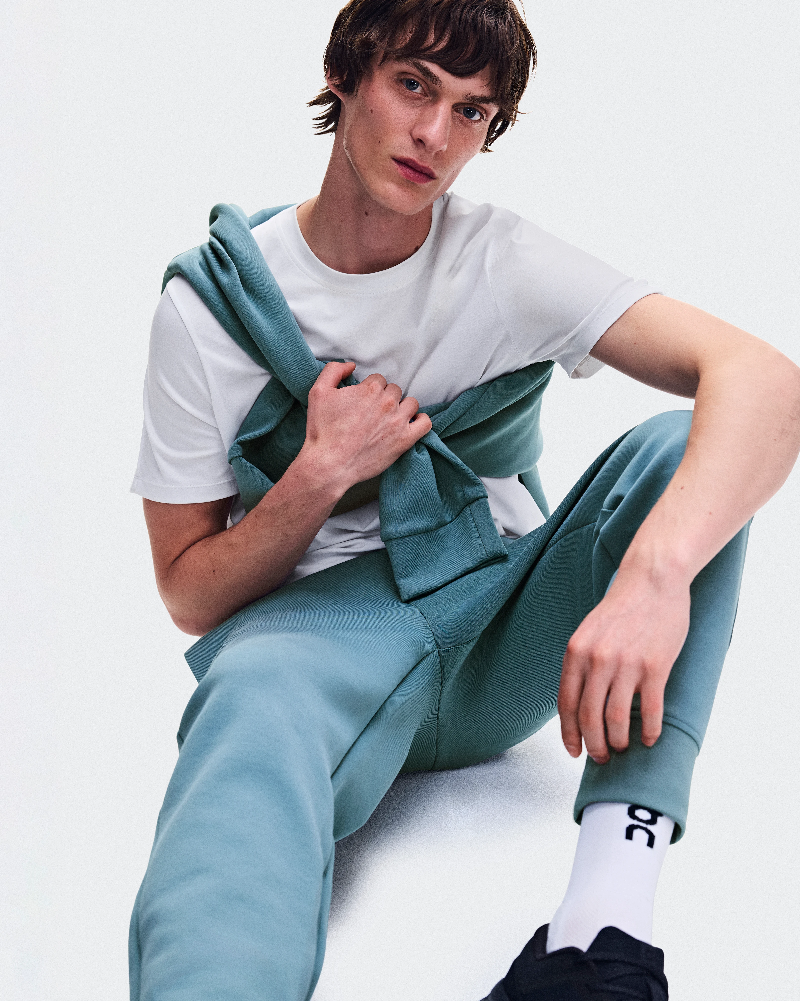 On Focus Tech Sweatpants Agave Homme Pantalons