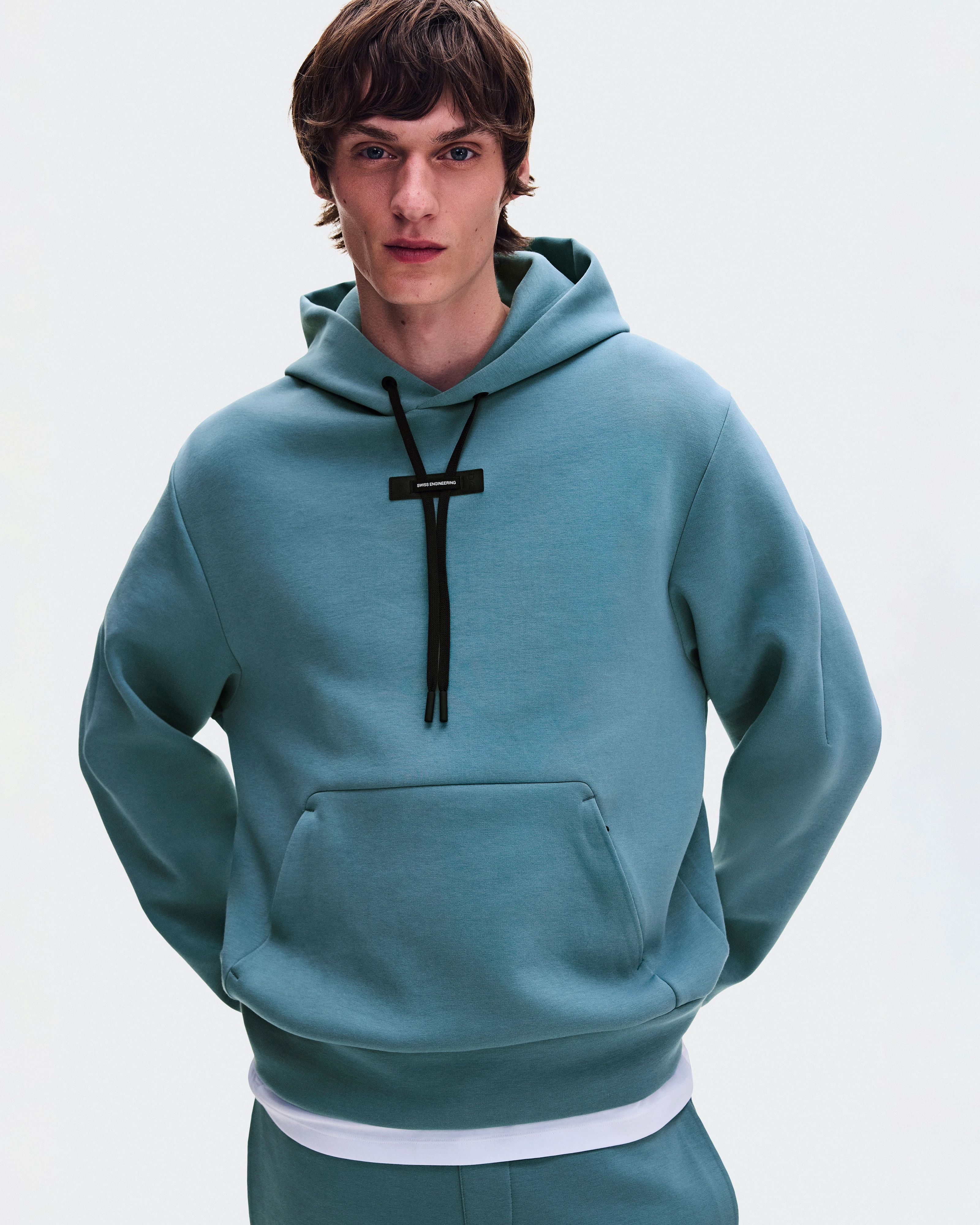 On Focus Tech Hoodie Agave Homme Sweats à capuche et sweats