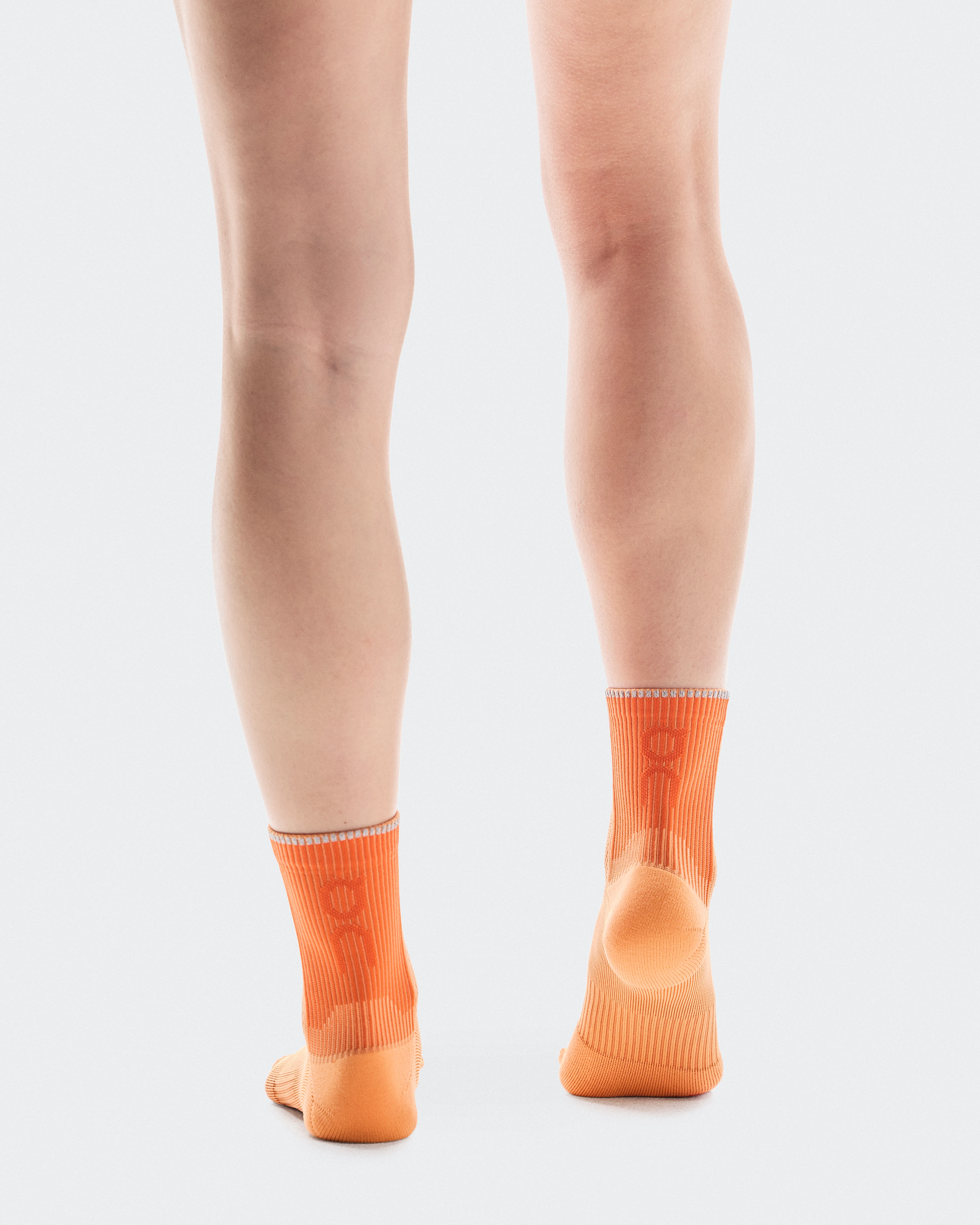 On Performance Run Sock Mid Tangerine & Flame Unisexe Chaussettes