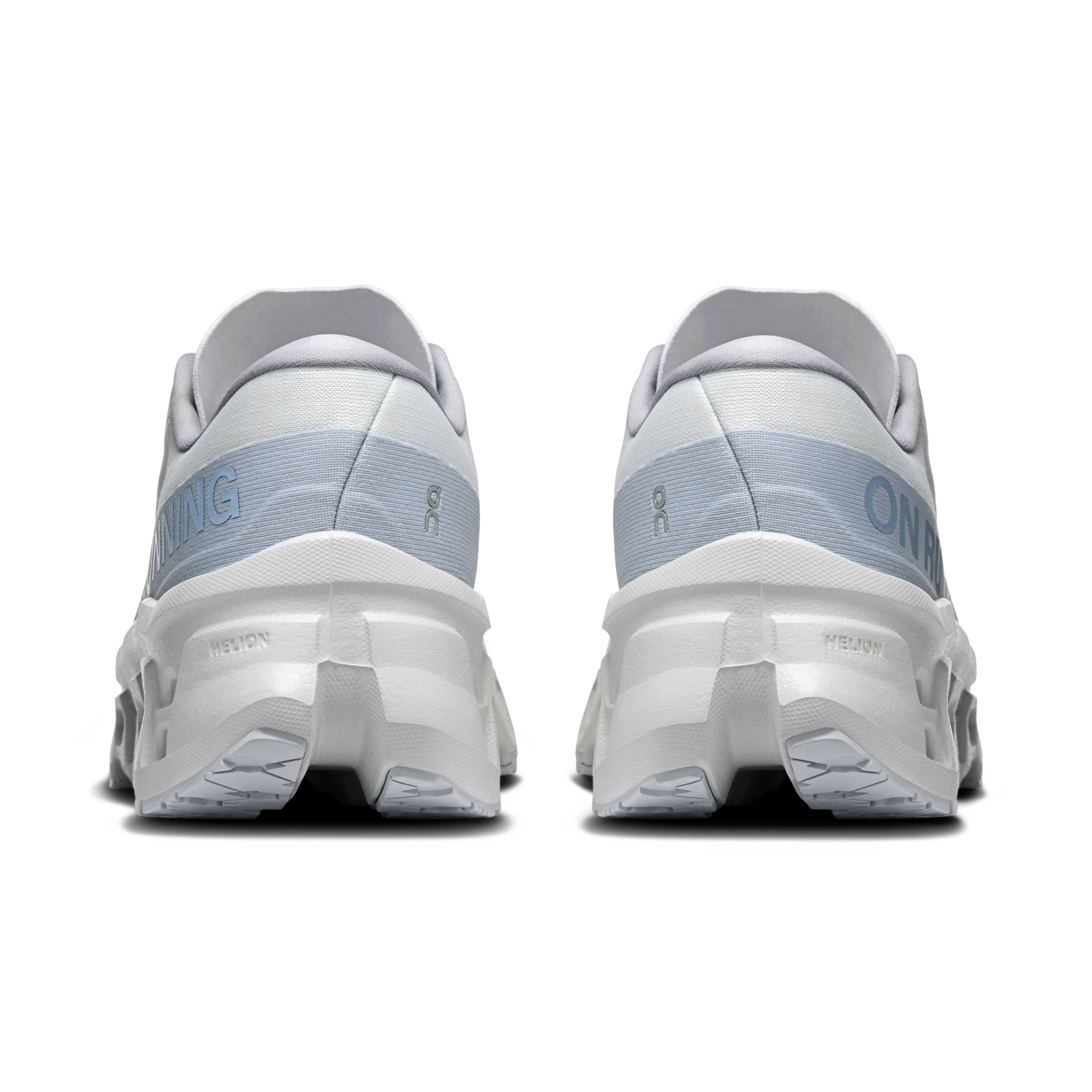 On Cloudmonster 3 White & Frost Femme Running sur route Chaussures