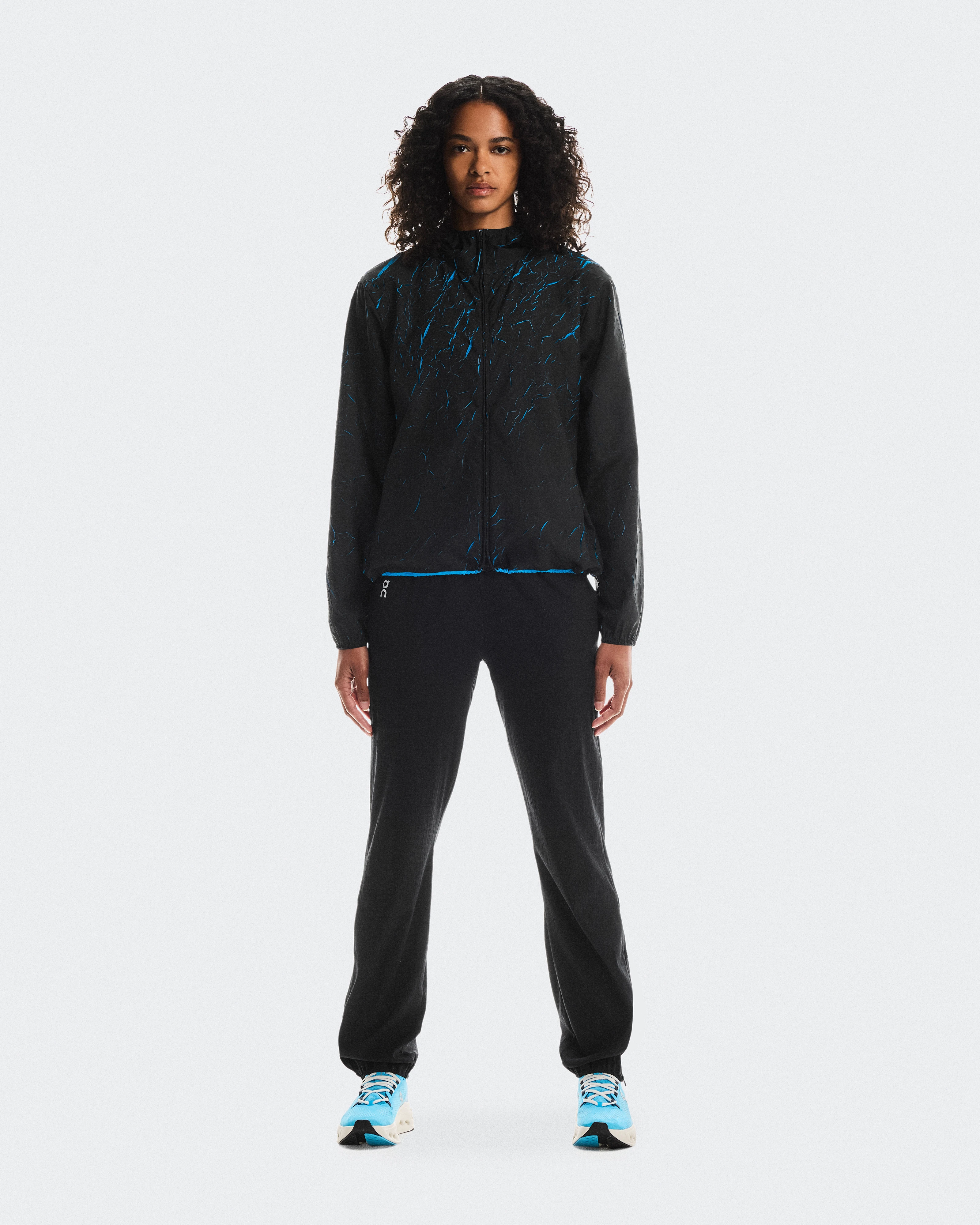On Pace Run Jacket Malibu & Black Femme Vestes