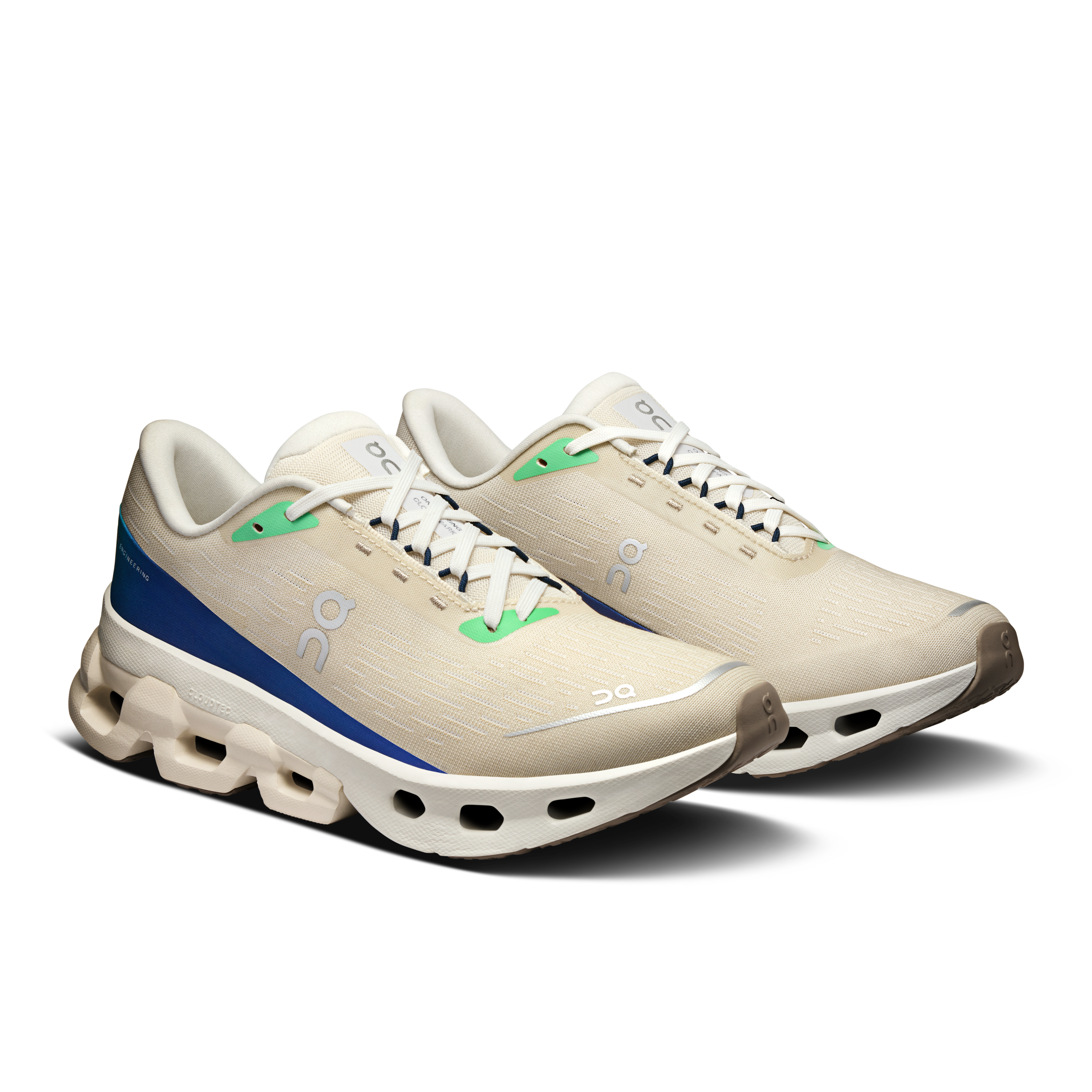 On Cloudspark Cream & Honeydew Femme Running sur route Chaussures