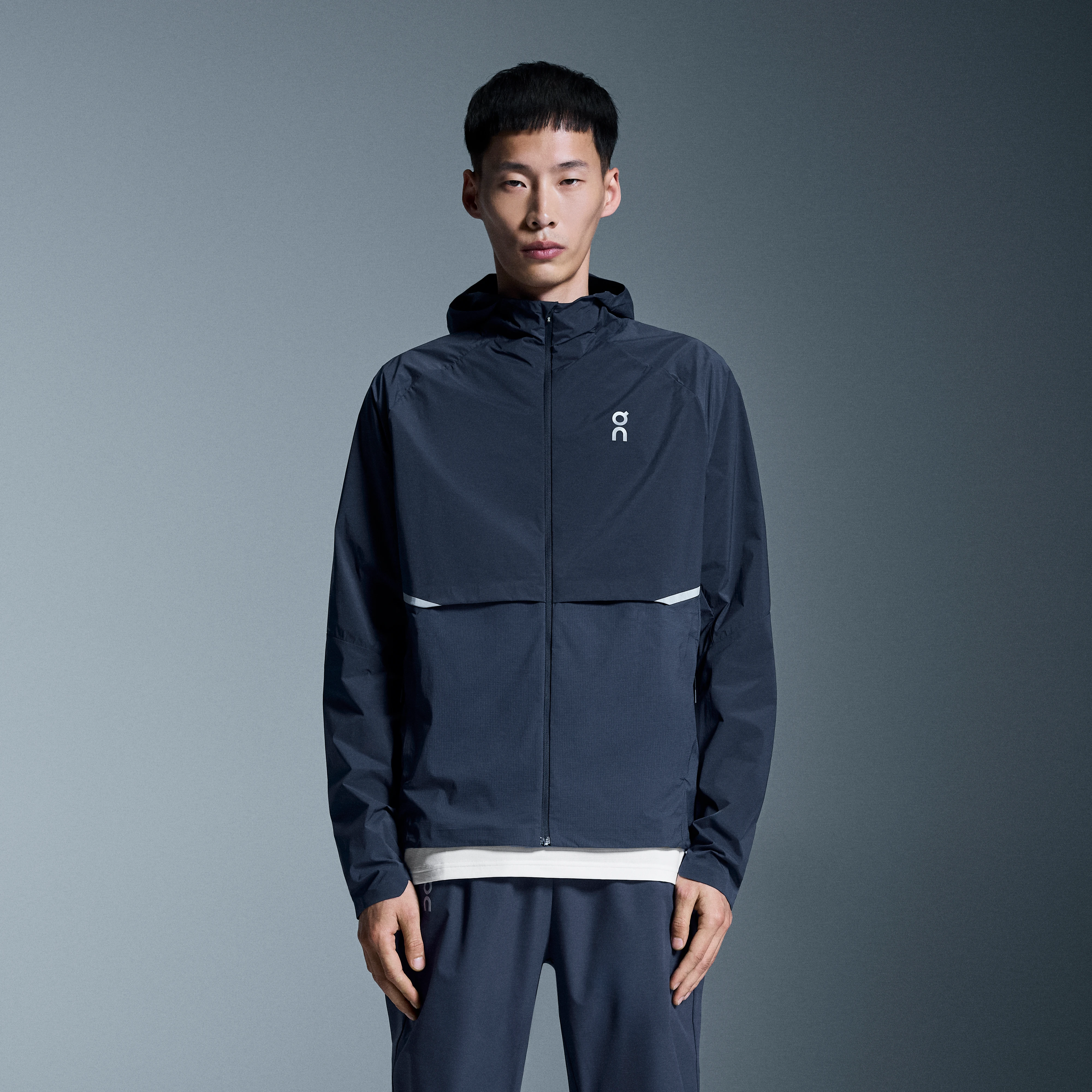 On Core Jacket Midnight Homme – Running par temps froid, respirante, pliable Vestes