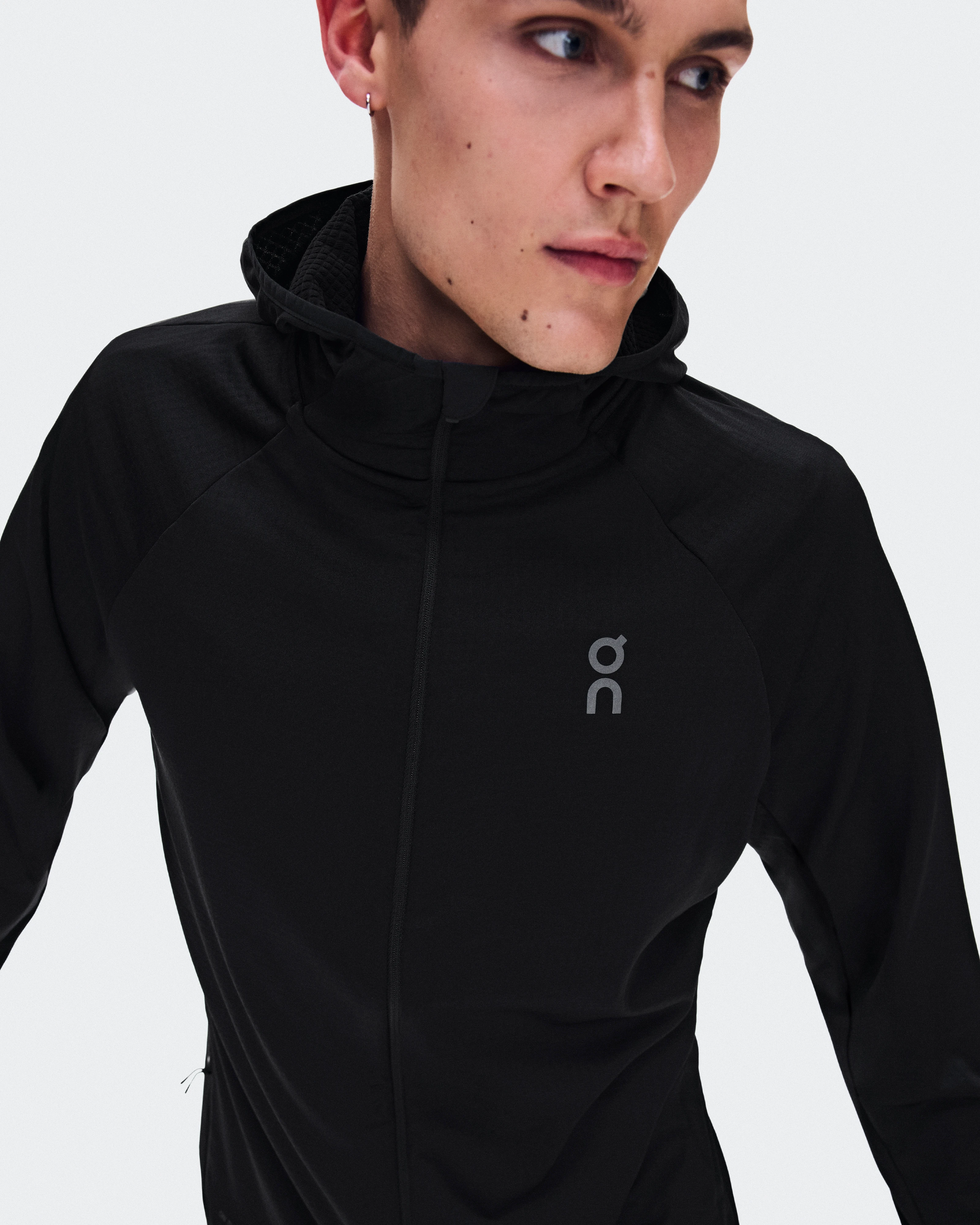 On Climate Zip Hoodie Black Homme Sweats à capuche et sweats