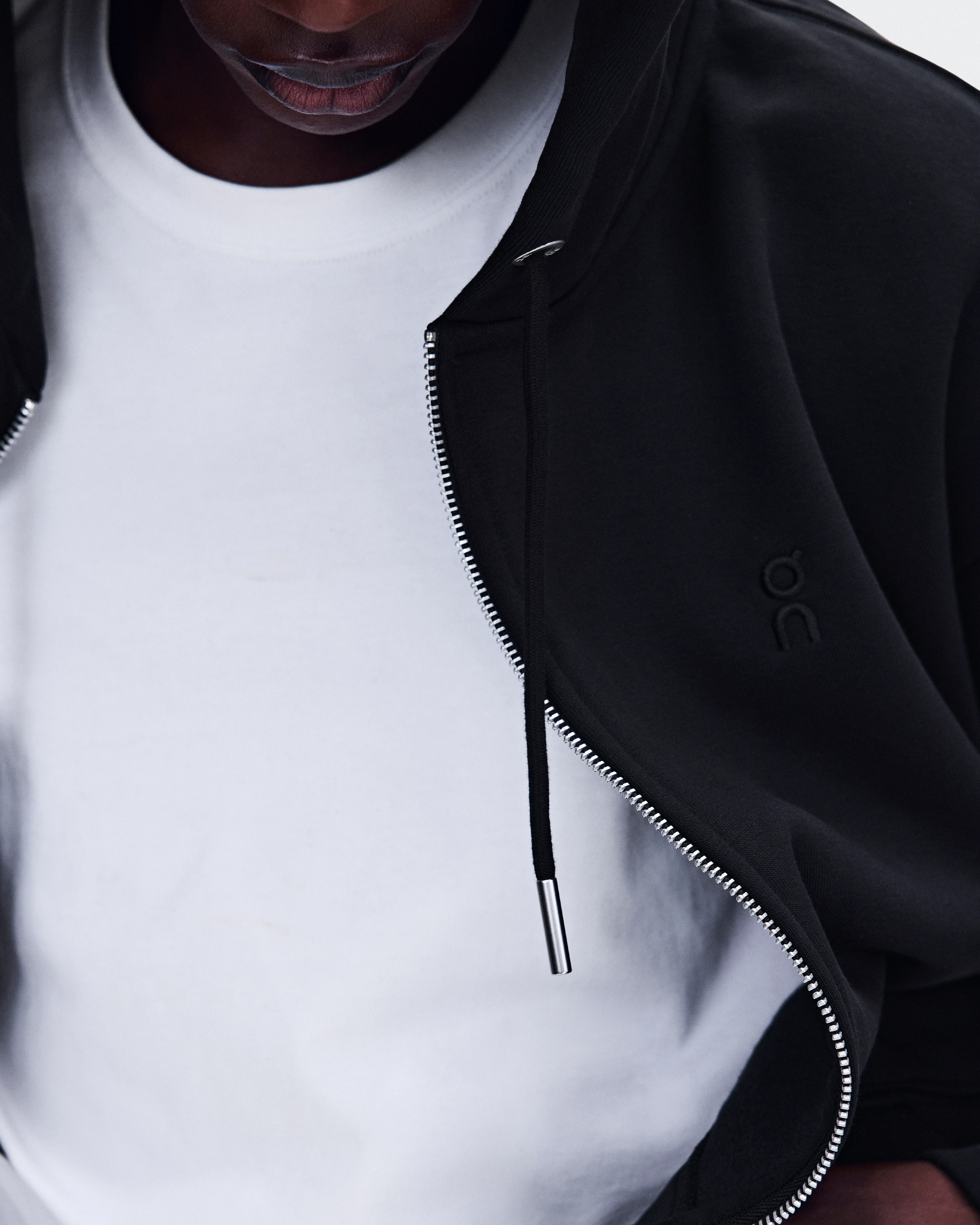 On Club Collective Full Zip Hoodie Black Homme Sweats à capuche et sweats