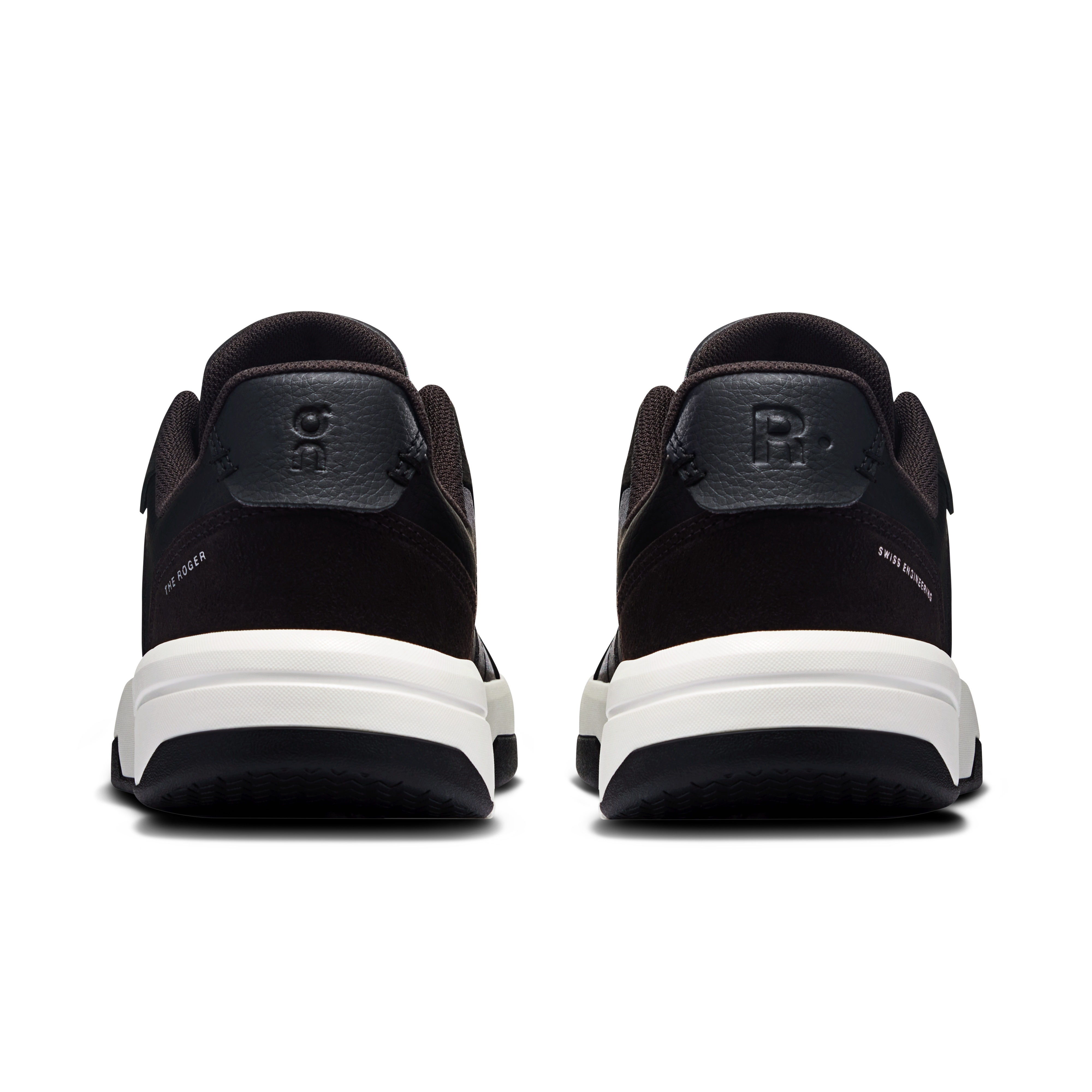 On THE ROGER Clubhouse Black & White Femme Tennis Chaussures