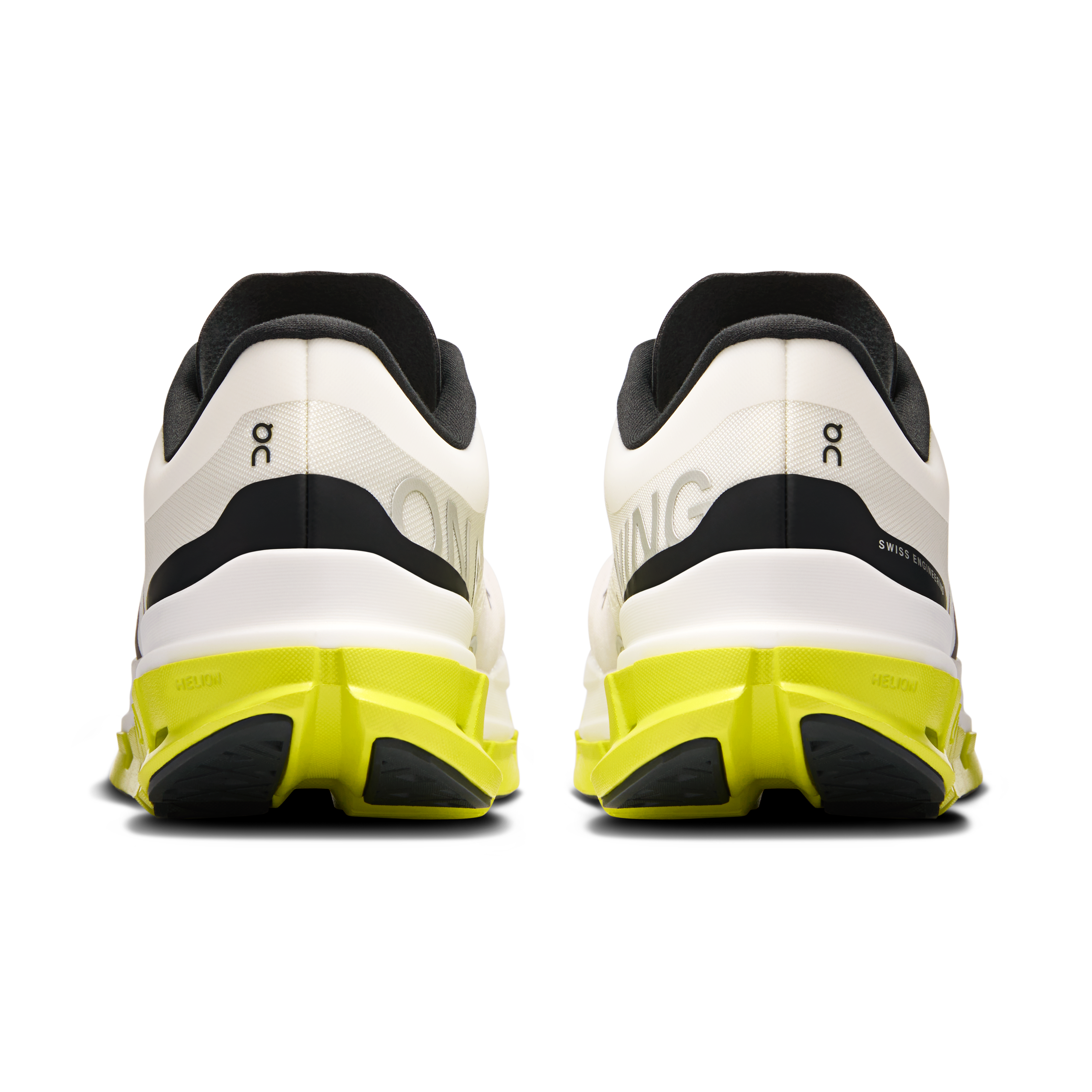 On Cloudflow 5 White & Lime Femme Running sur route Chaussures