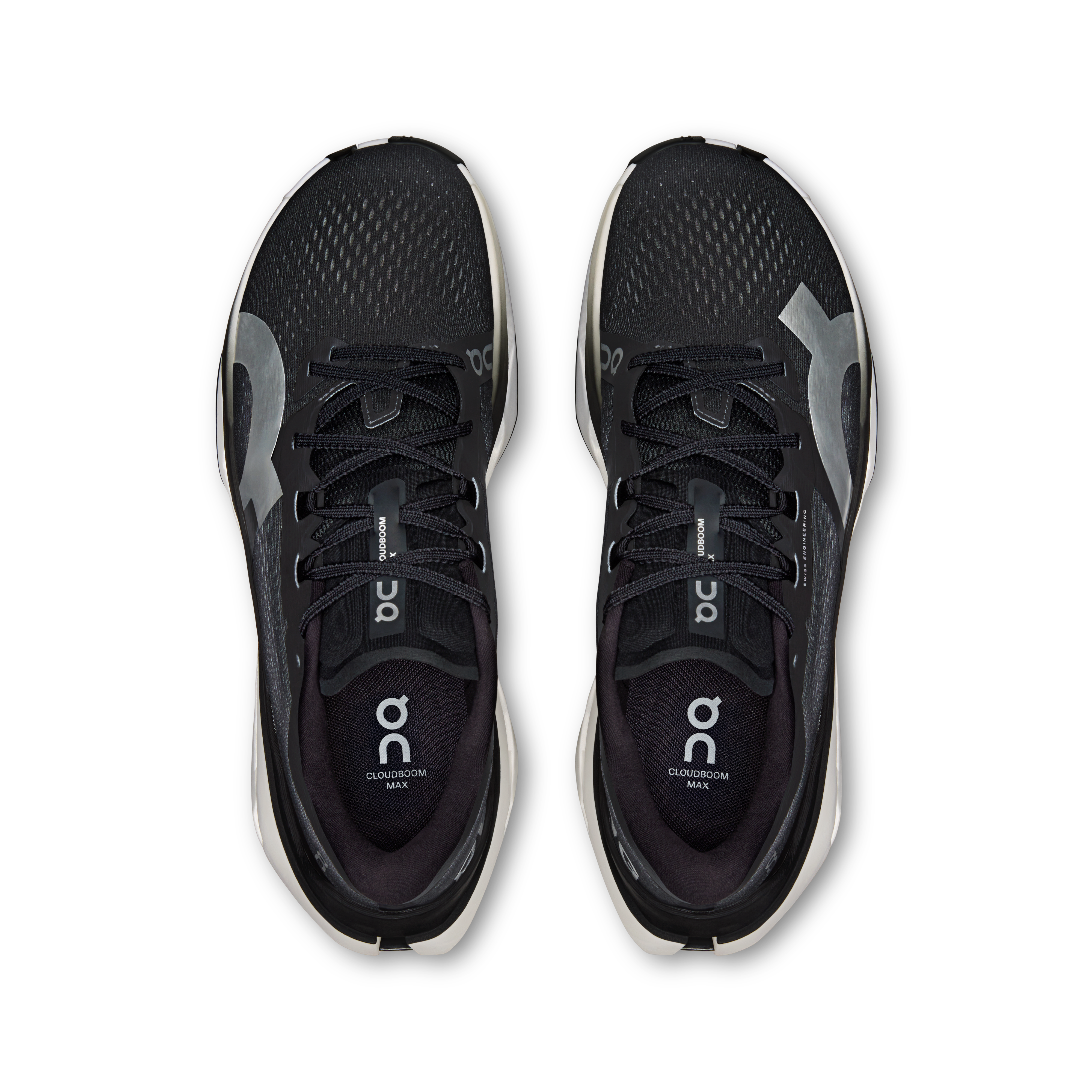 On Cloudboom Max All Black Homme Running sur route Chaussures