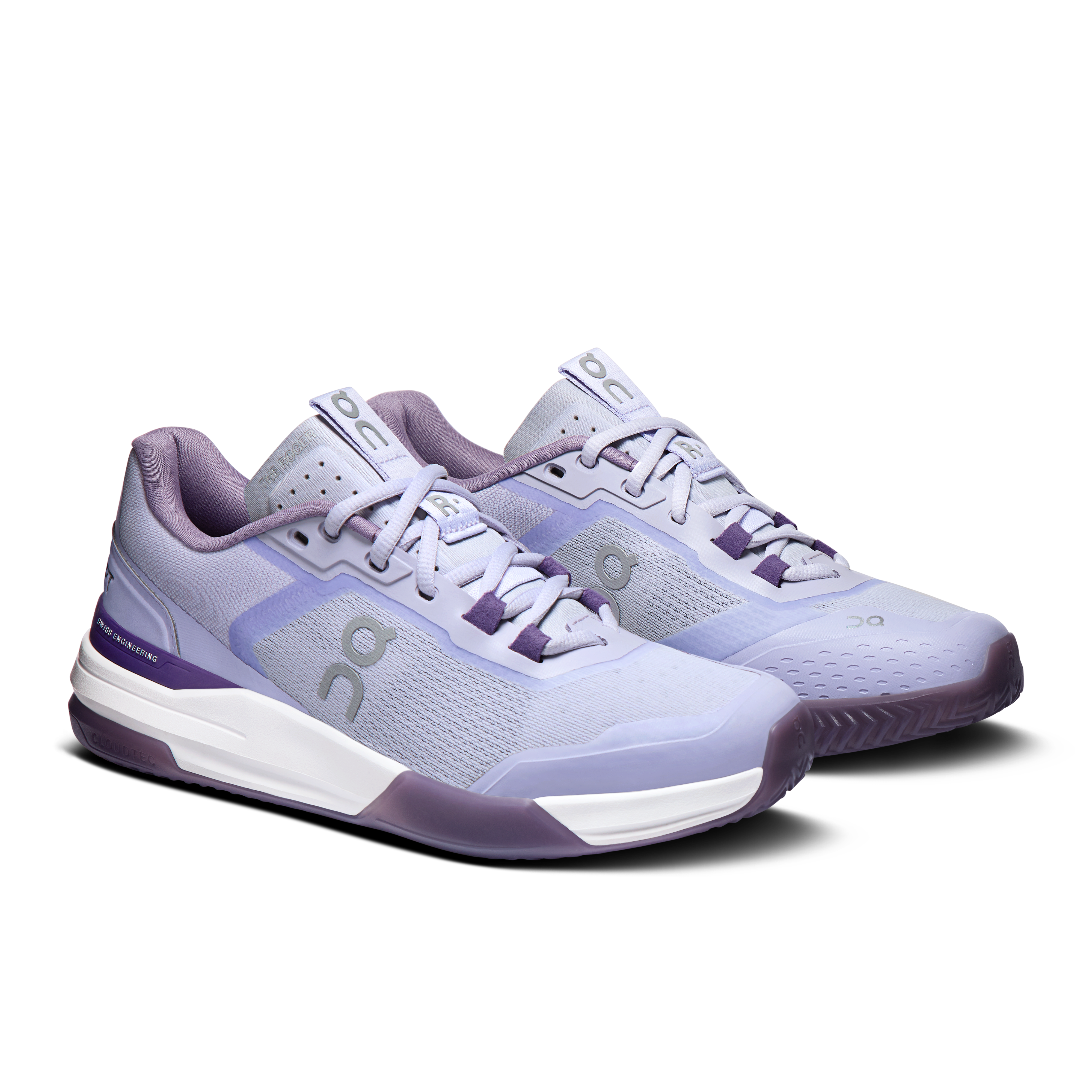 On THE ROGER Advantage Pro Clay Thistle & Dewberry Femme Tennis Chaussures