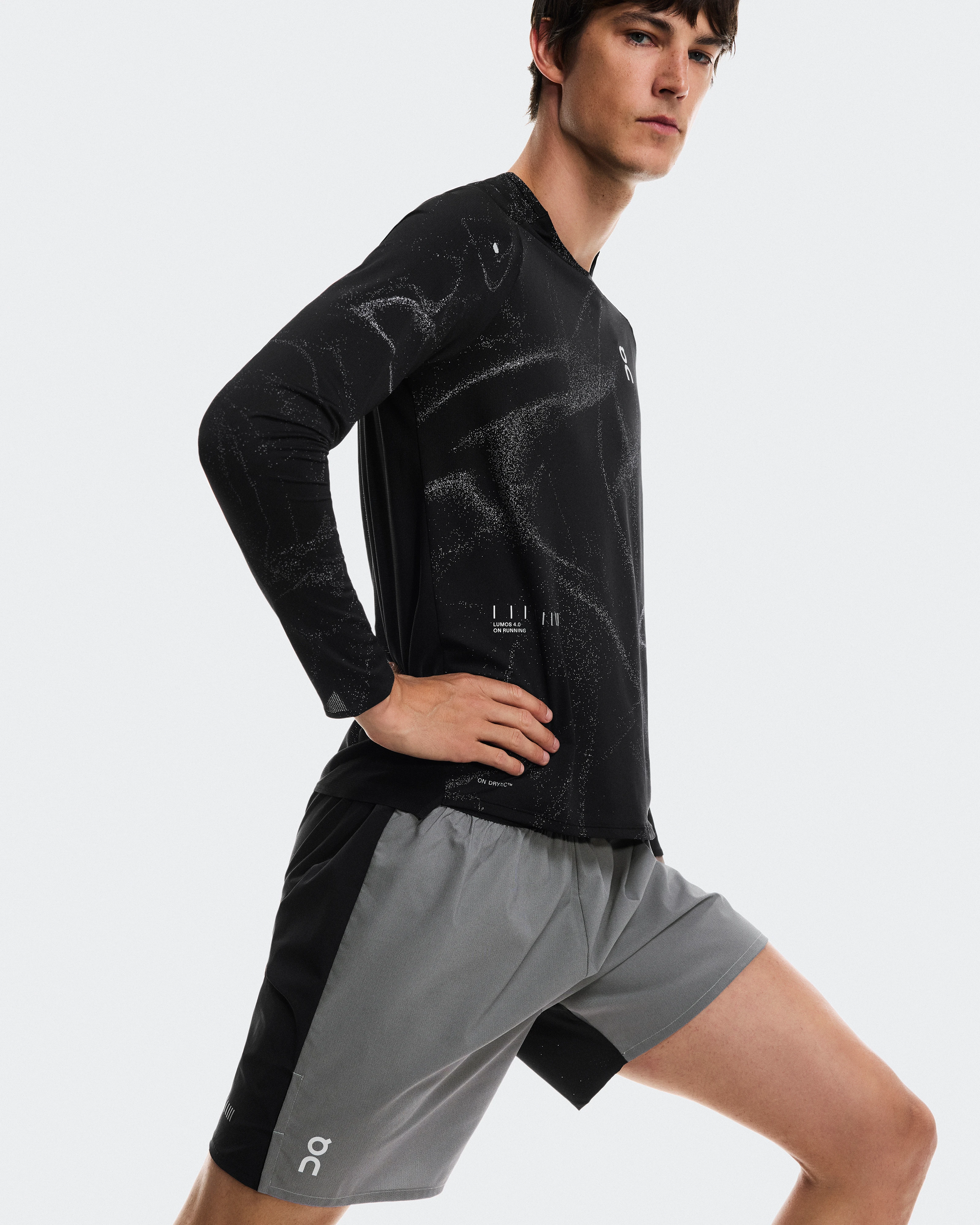 On Performance Shorts Lumos Eclipse & Black Homme Shorts