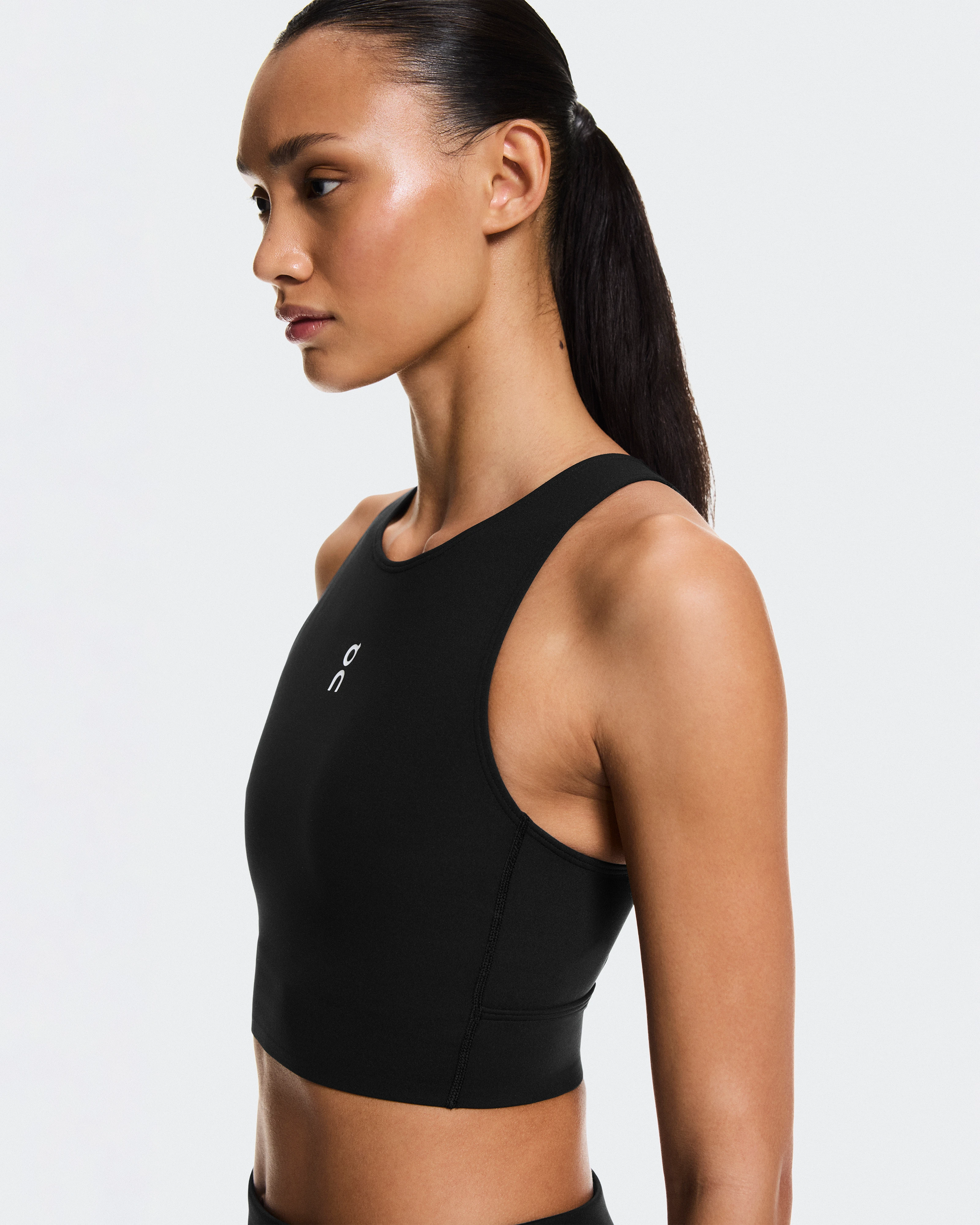 On Court Crop Top Black Femme Hauts et t-shirts