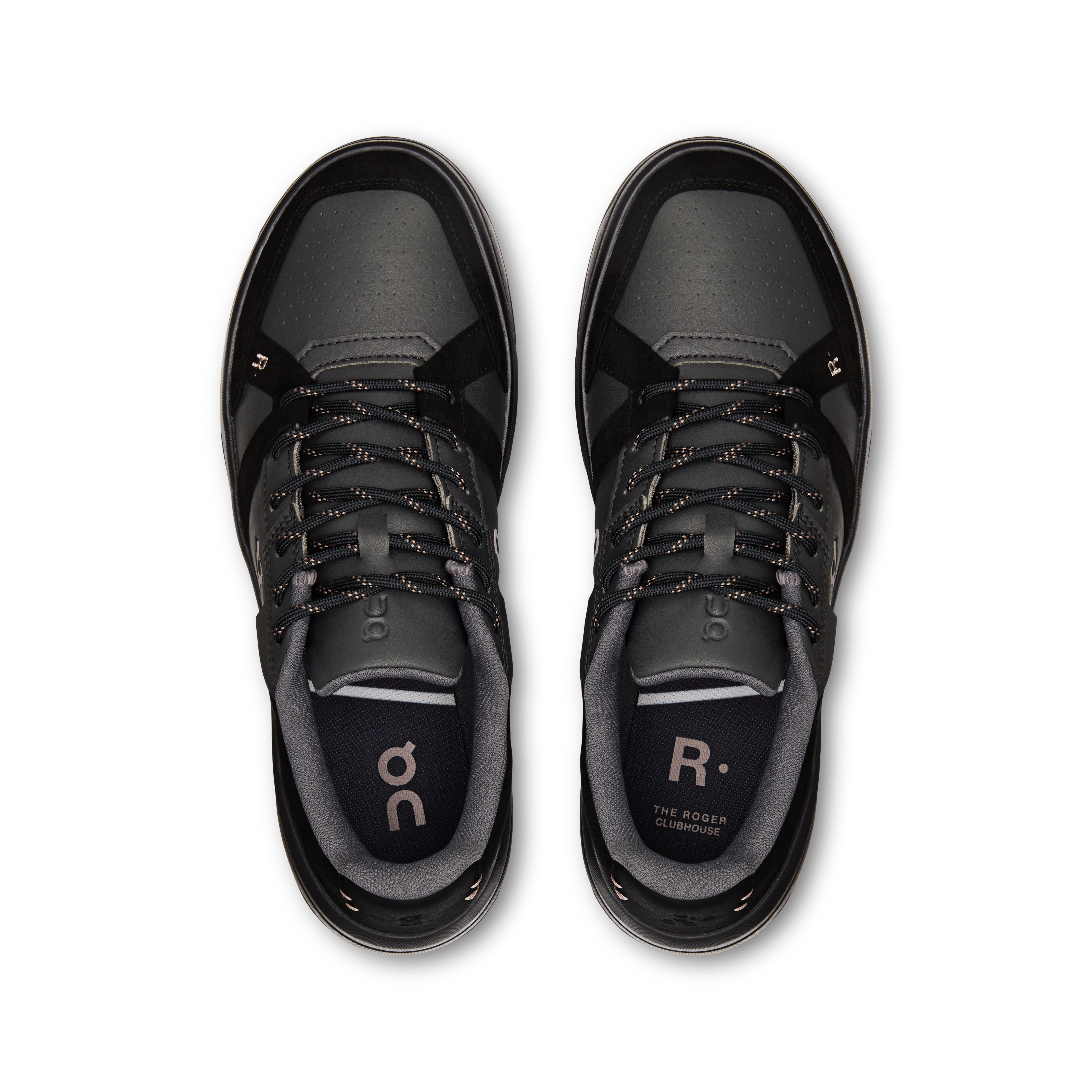 On THE ROGER Clubhouse Black & Ash Femme – Style tennis, quotidien Chaussures