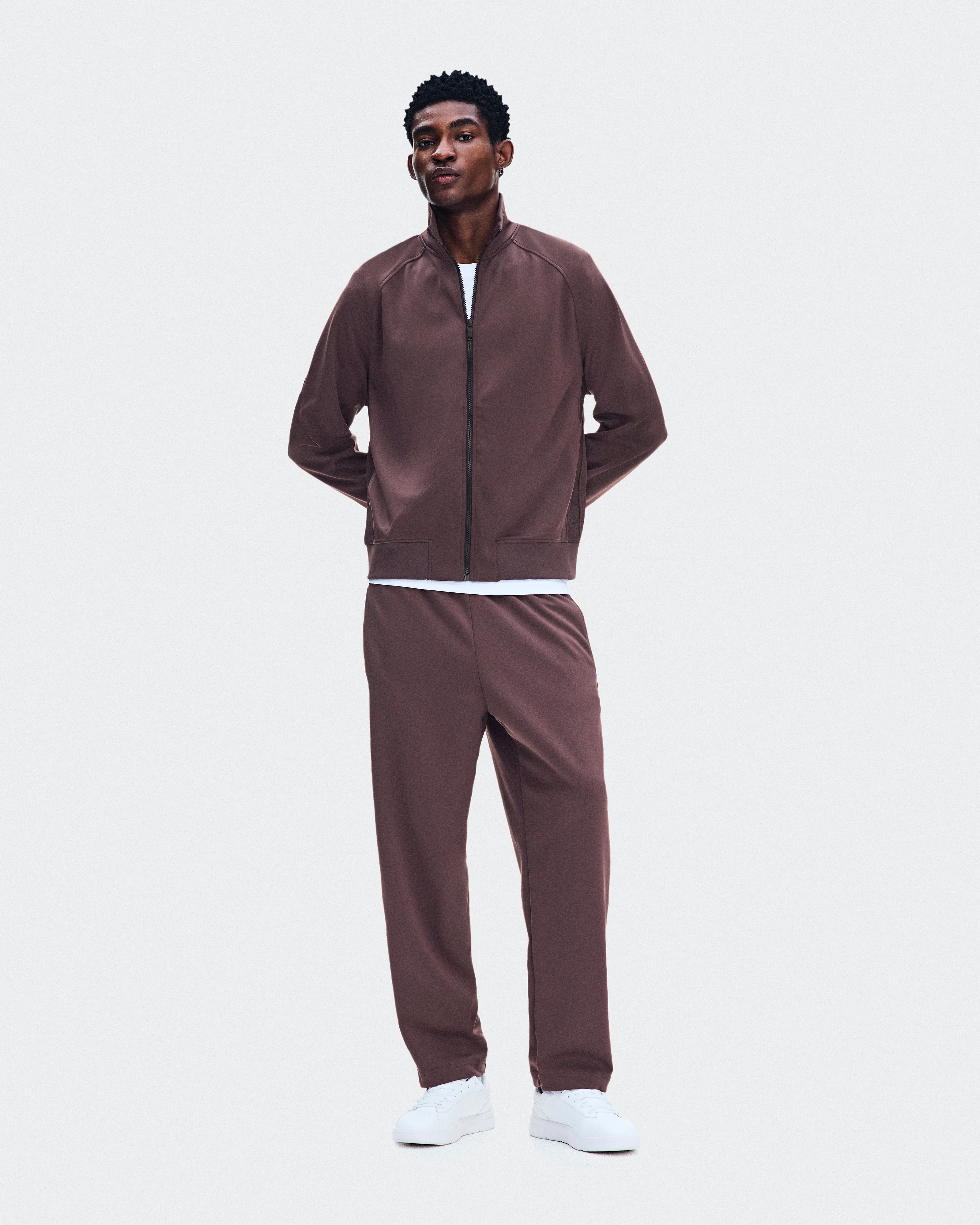 On Courtside Full-Zip Mulberry Homme Vestes
