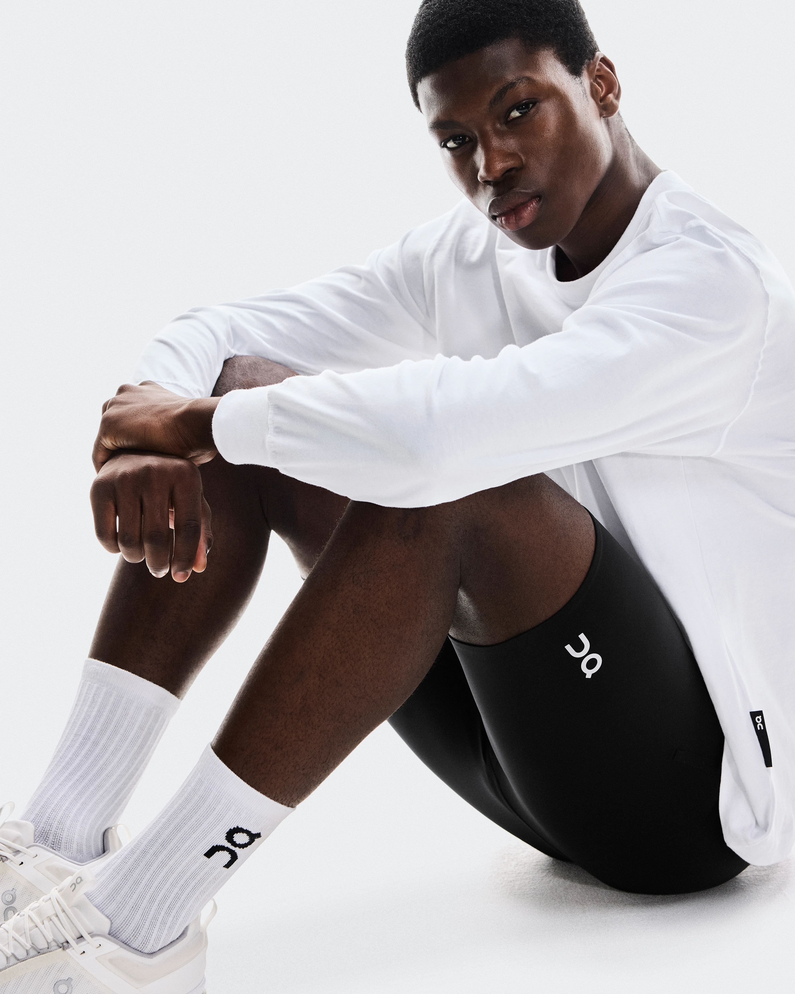 On Train Tights 1/2 Black Homme Leggings