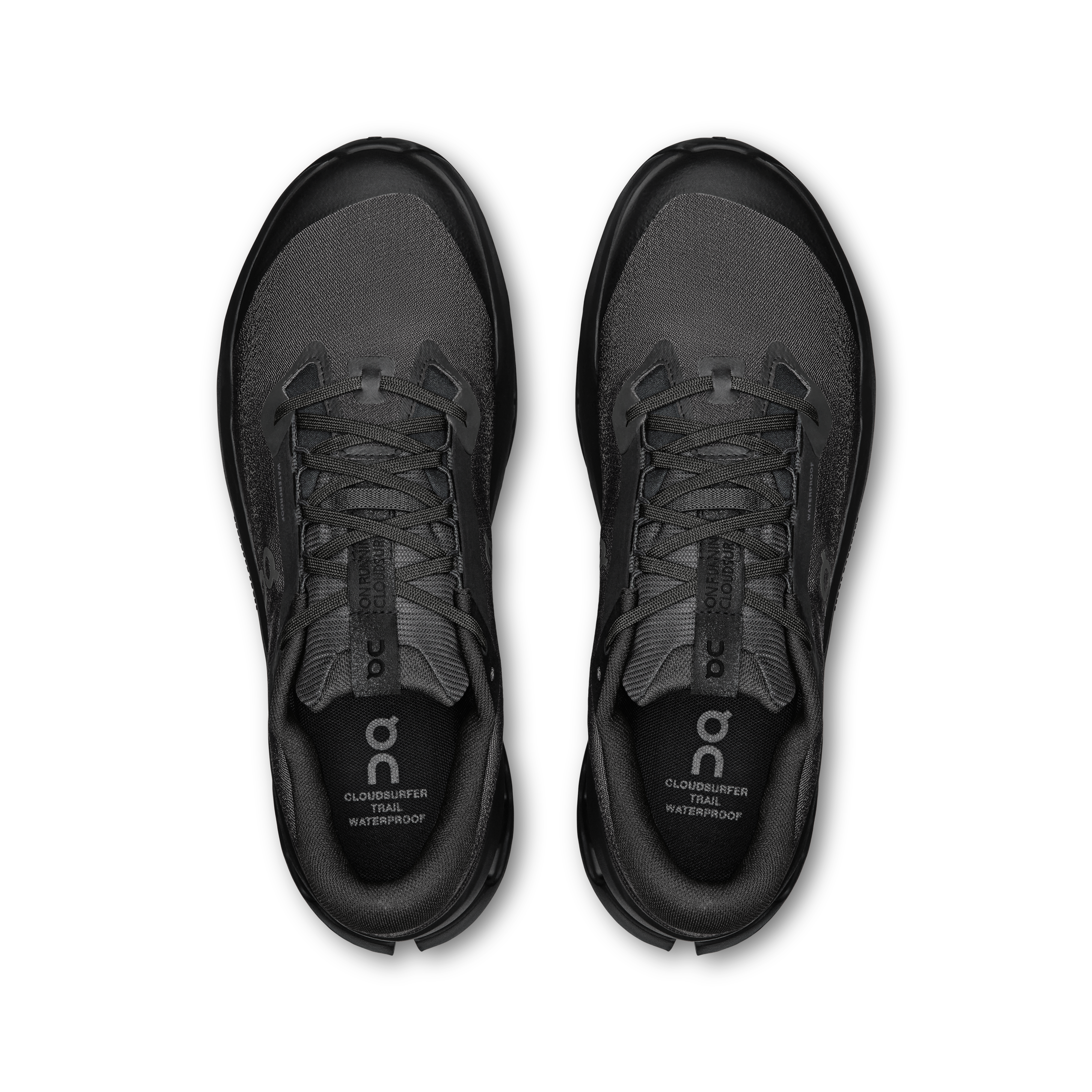 On Cloudsurfer Trail 2 Waterproof Black & Black Homme Running de trail Chaussures