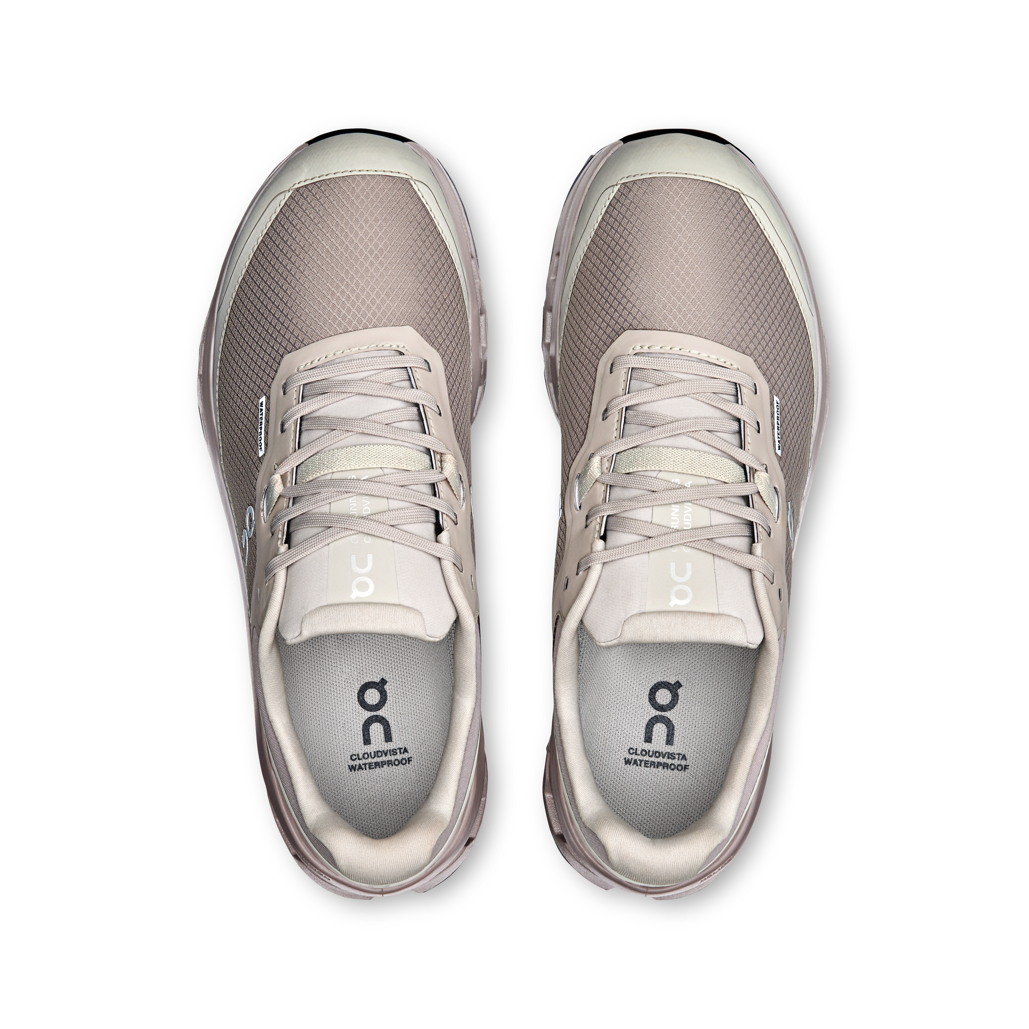 On Cloudvista 2 Waterproof Fog & Cinder Femme Running de trail Chaussures