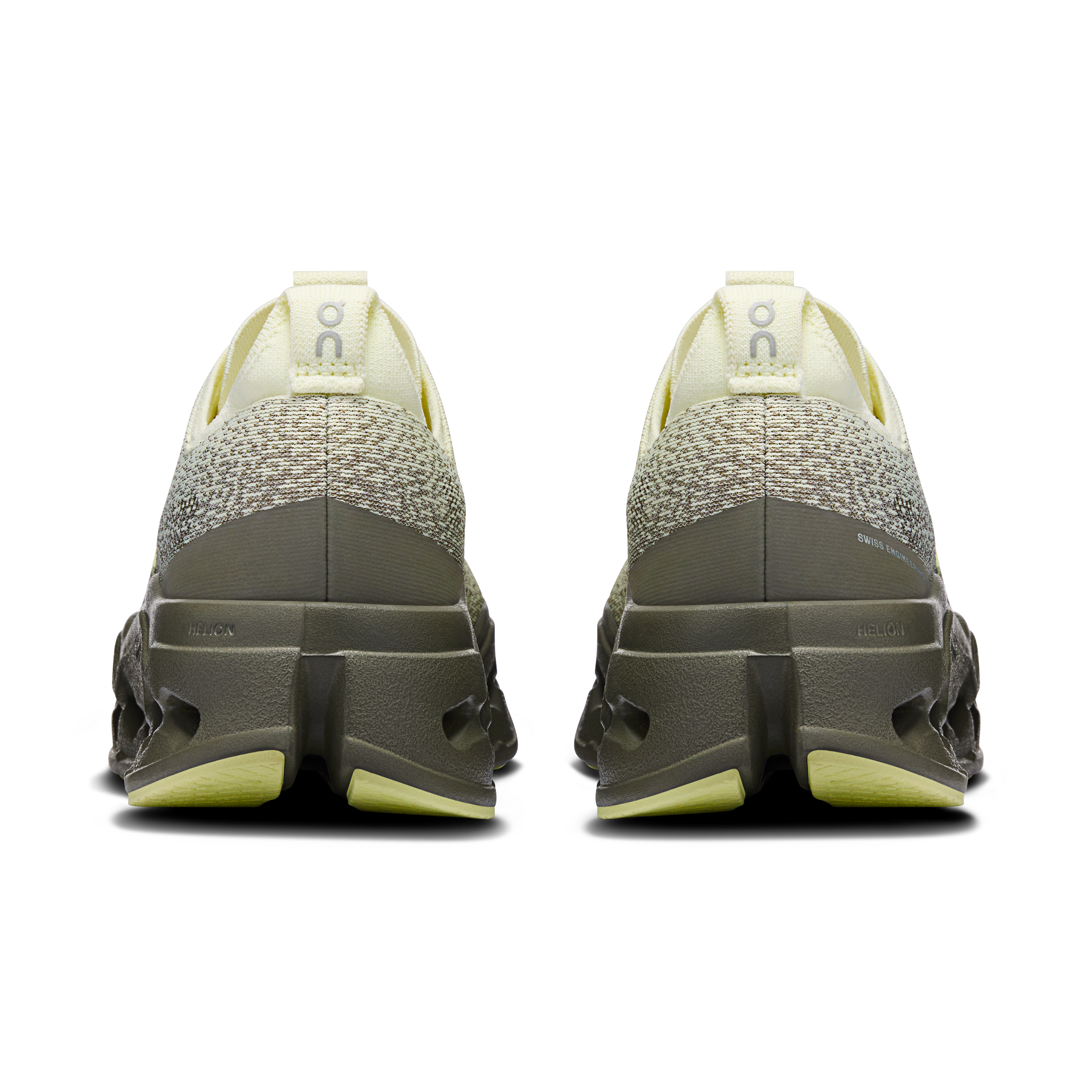 On Cloudsurfer Max Seedling & Olive Femme Running sur route Chaussures