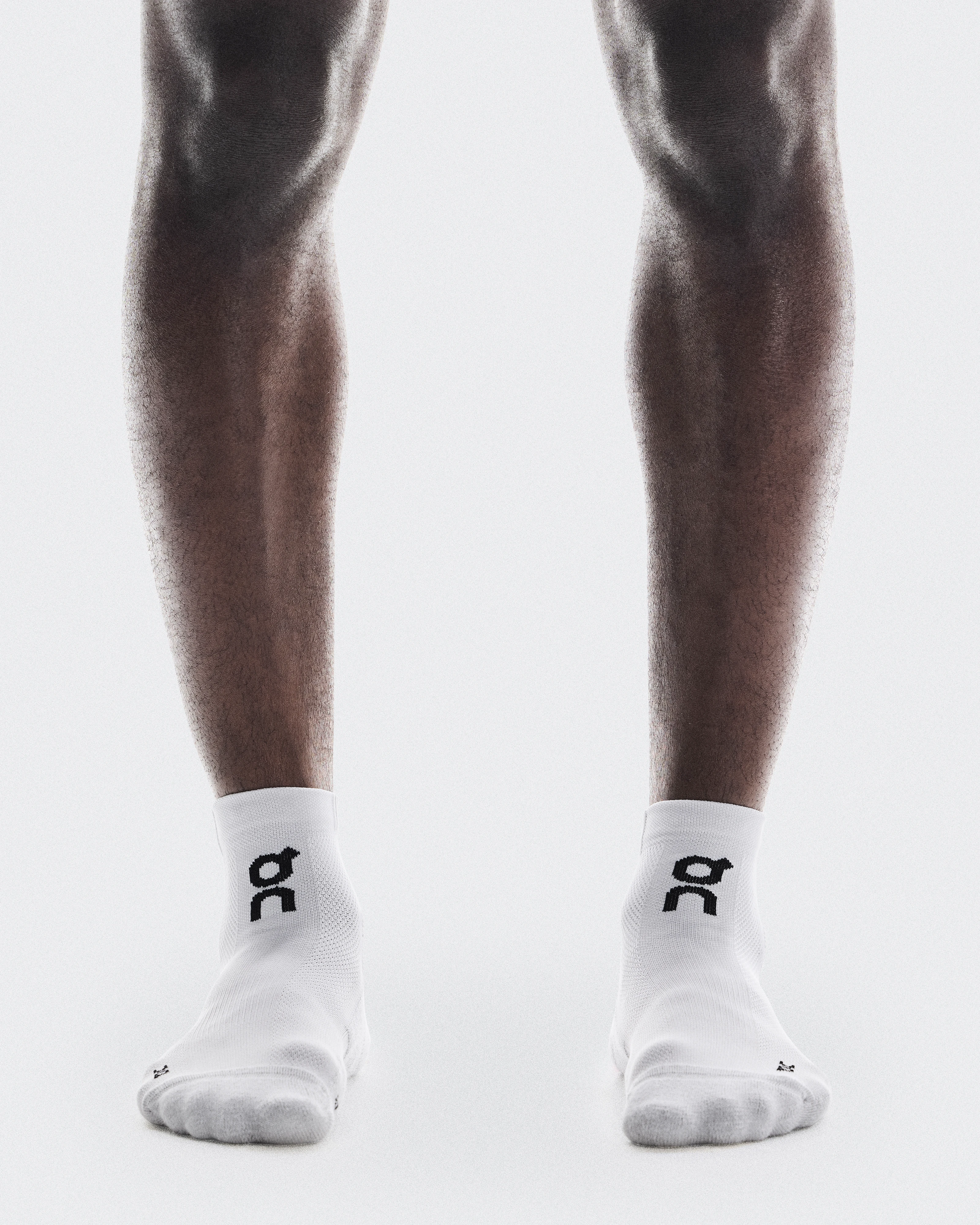 On Core Run Sock Mid 2P Glacier Unisexe Chaussettes