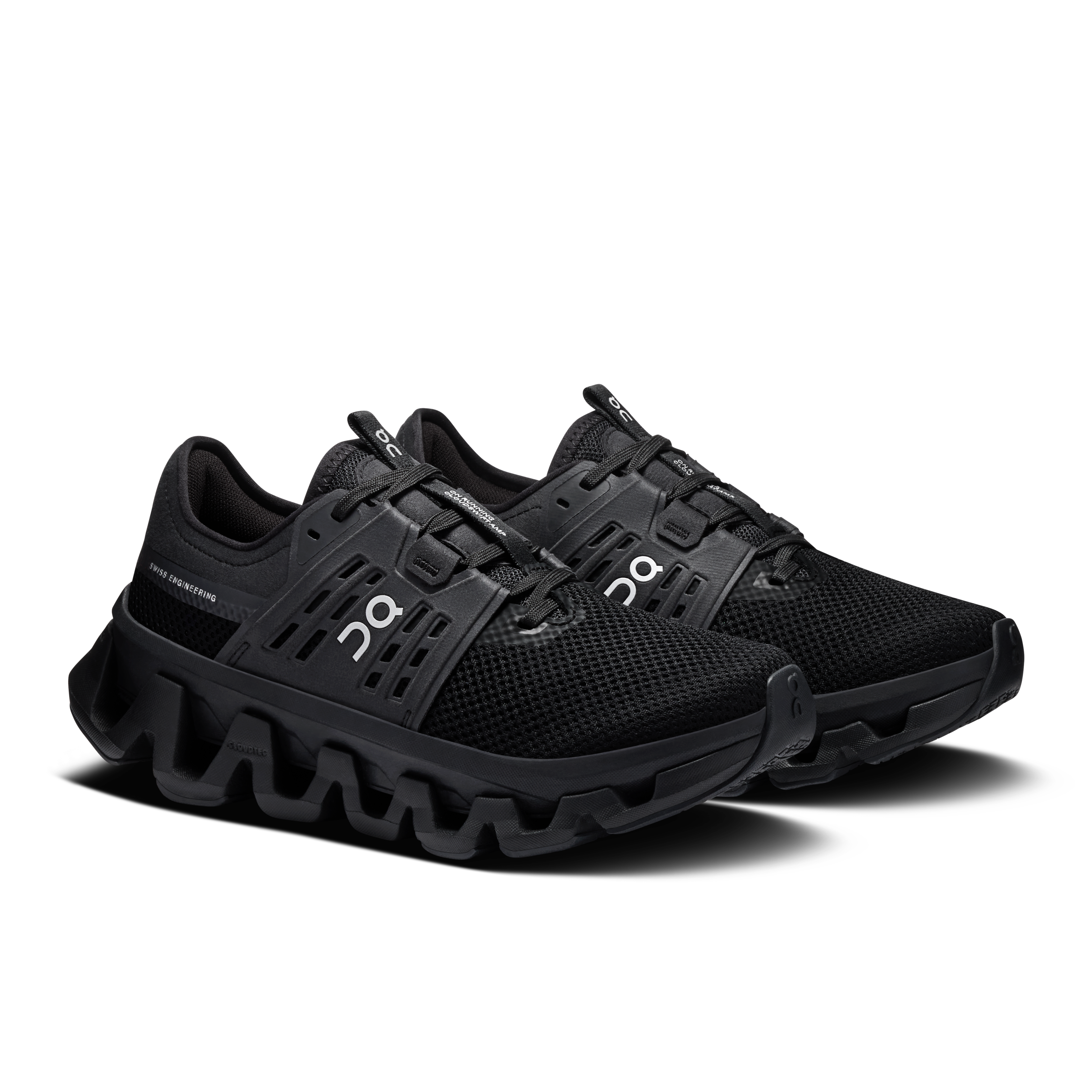 On Cloudswift Amp Black & Silver Femme Active Life Chaussures