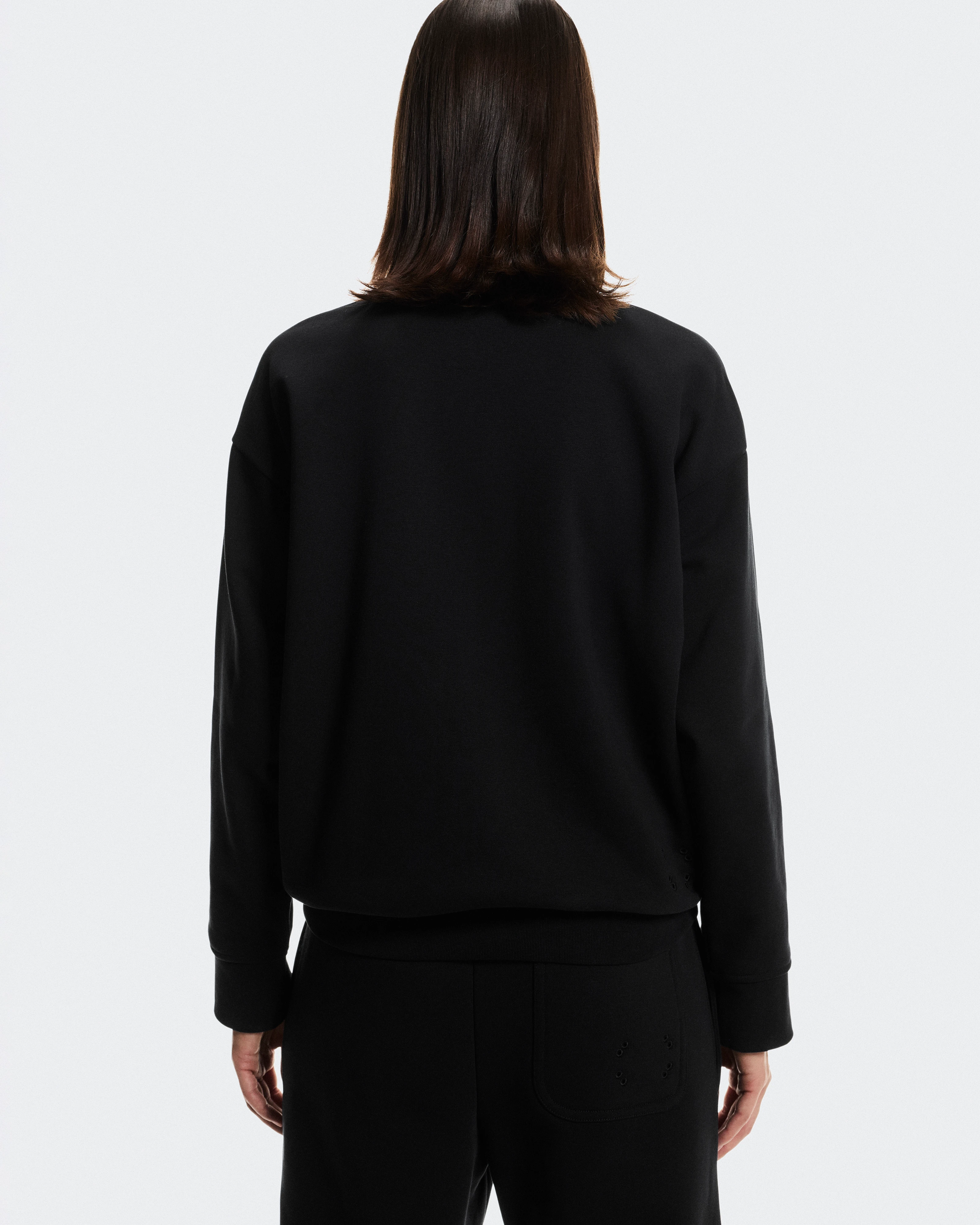 On Club Collective 1/4 Zip Black Femme Sweats à capuche et sweats