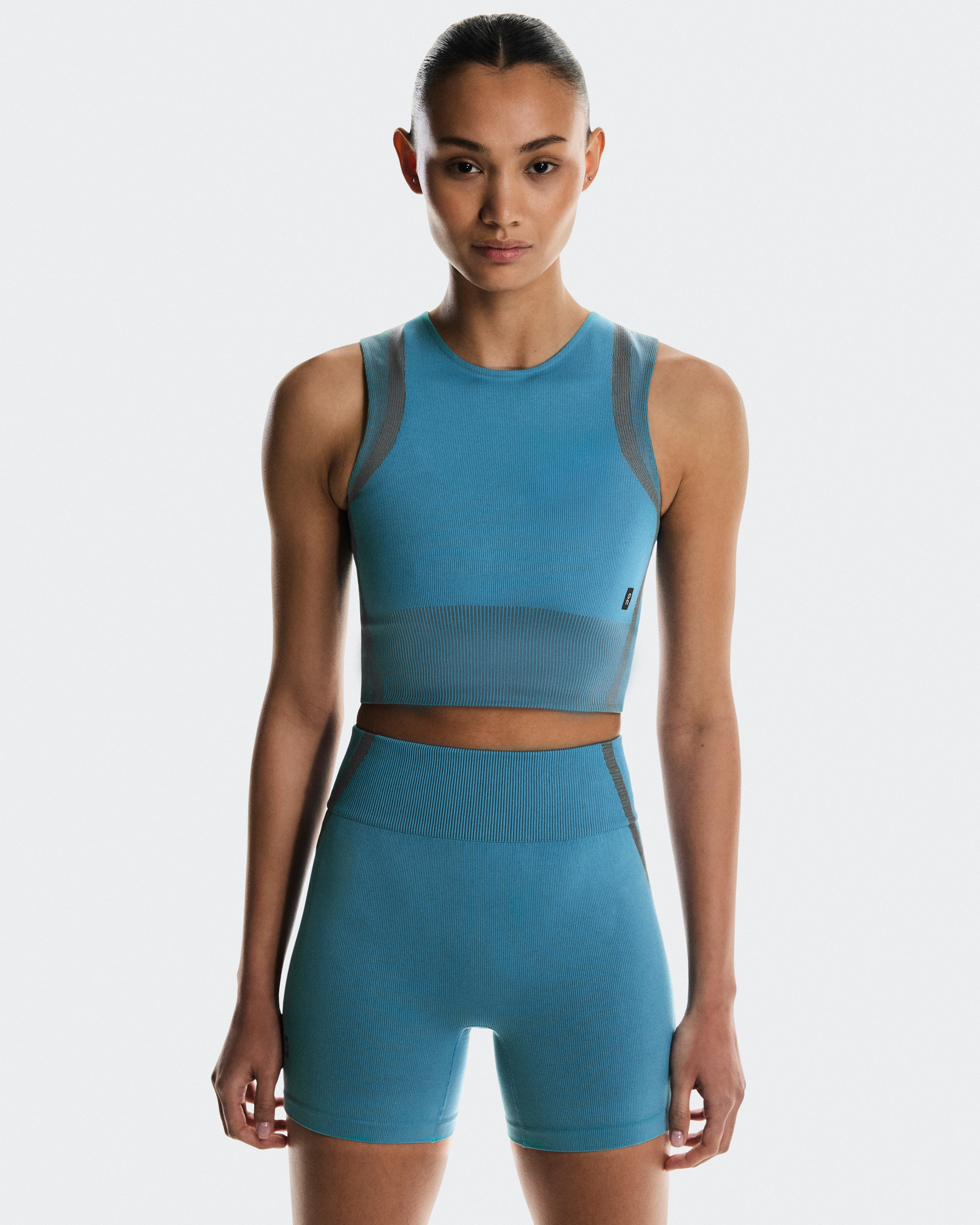 On Studio Knit Crop Niagara & Rock Femme Hauts et t-shirts