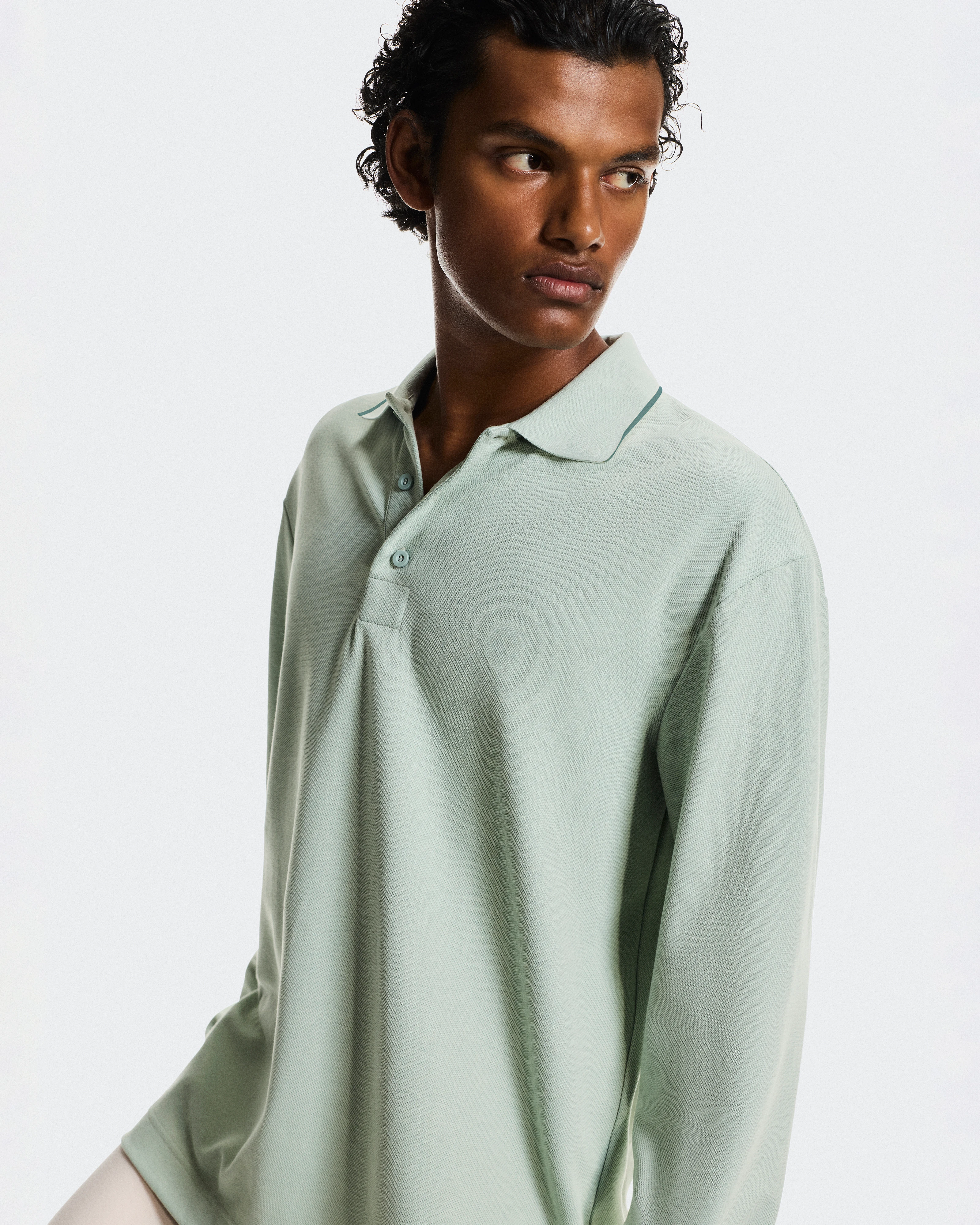 On Courtside Long-T Polo Mineral & Tide Homme Hauts et t-shirts