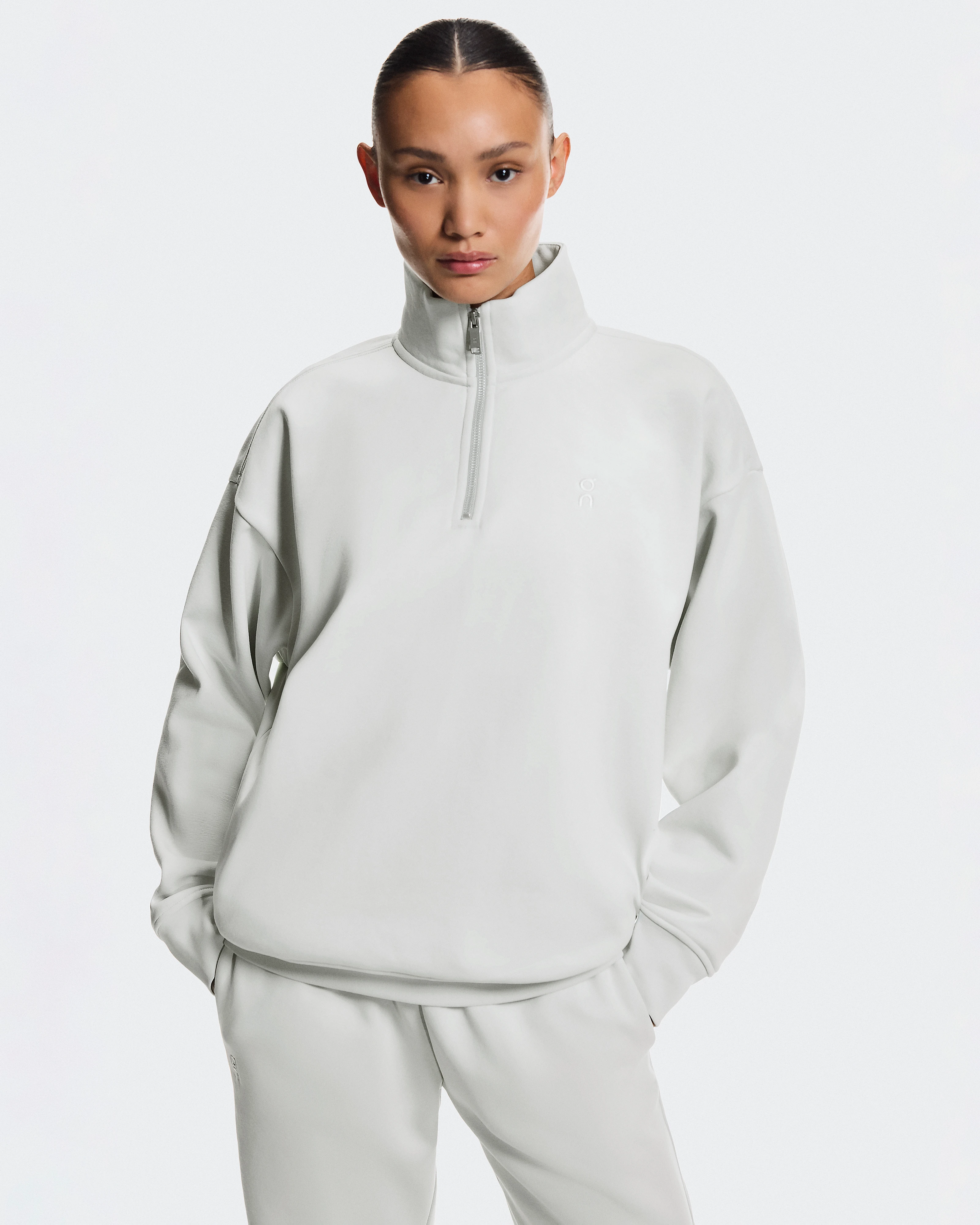 On Club Collective 1/4 Zip Iceberg Femme Sweats à capuche et sweats