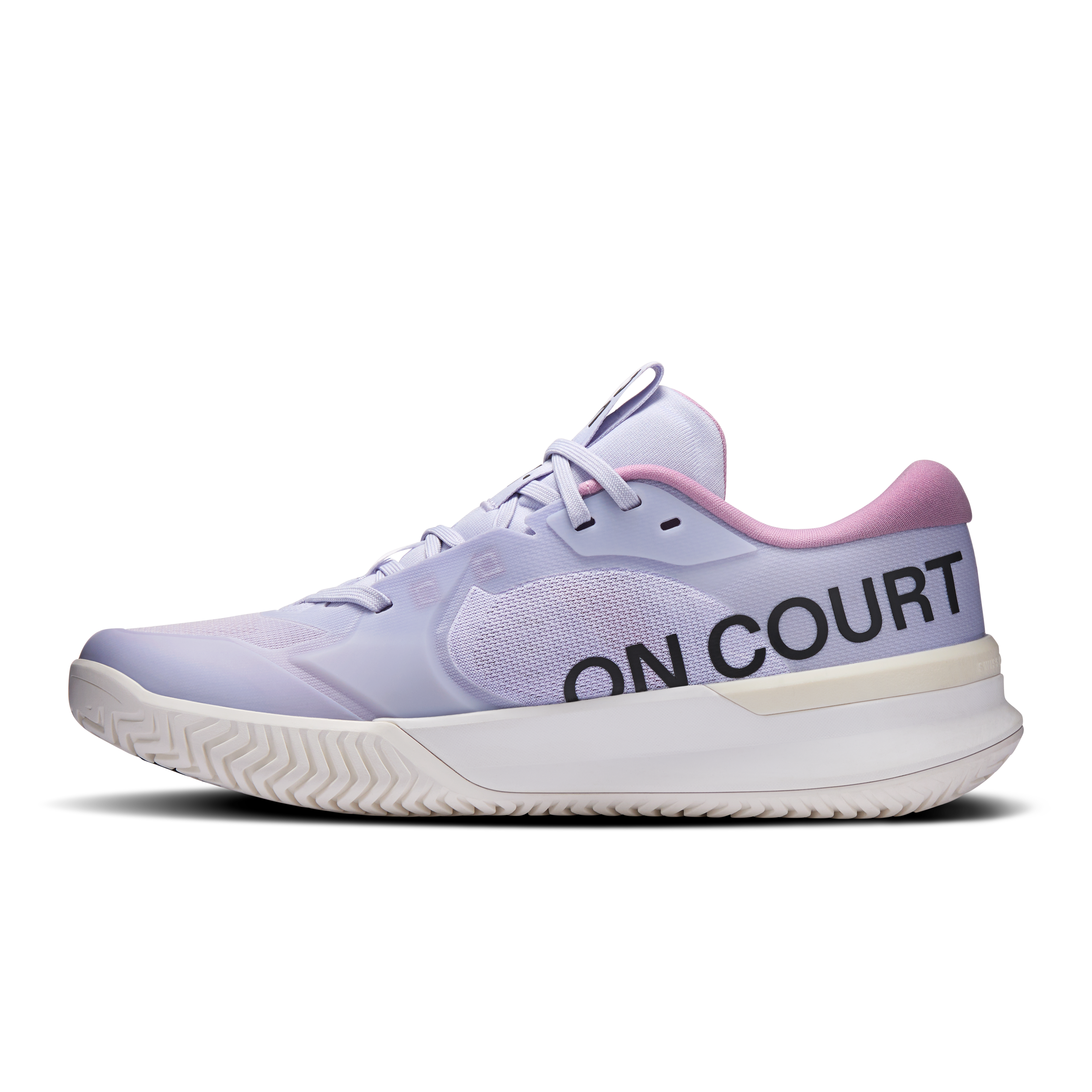 On THE ROGER Pro 3 Clay Thistle & Pink Homme Tennis Chaussures