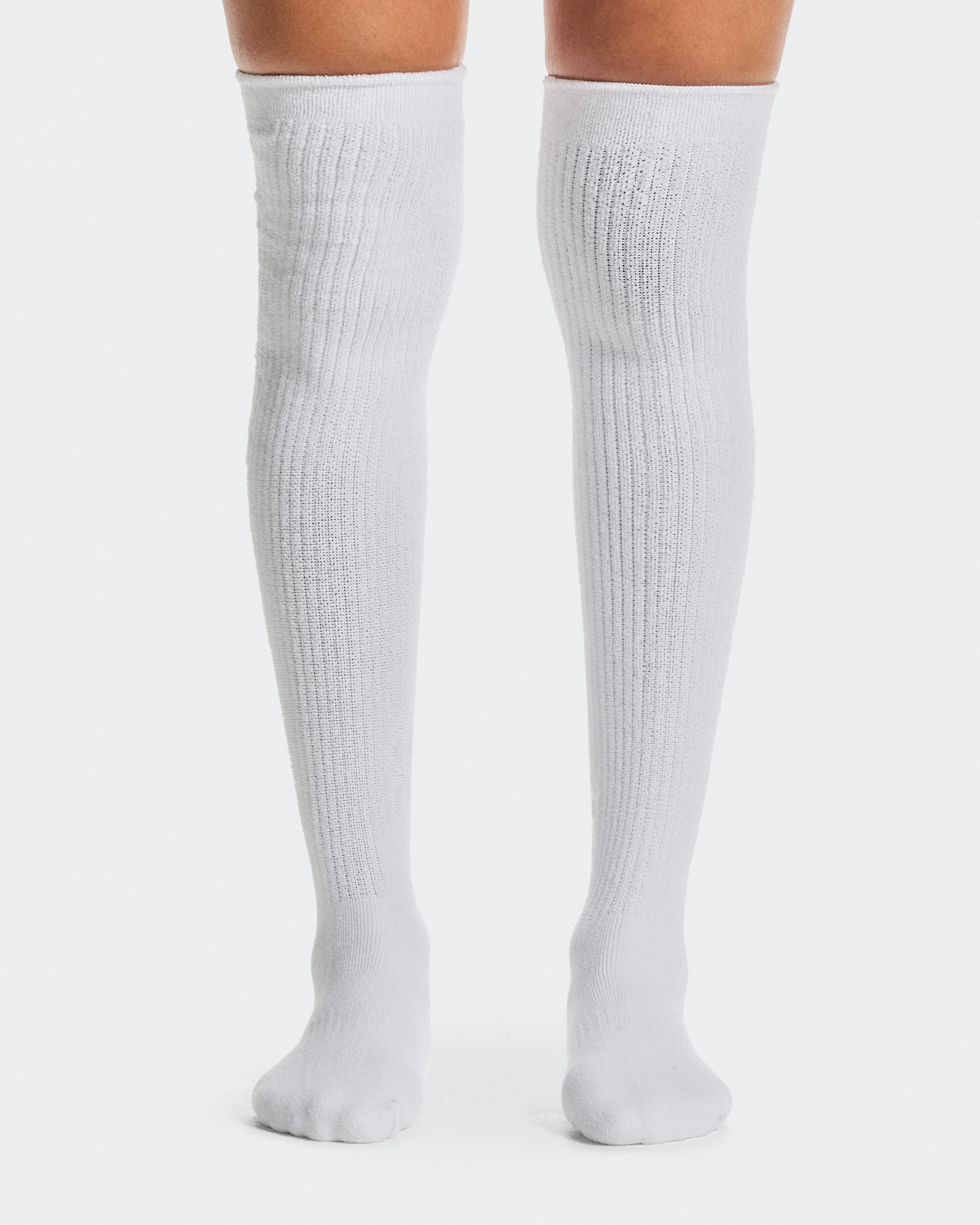 On Terry Sock Knee High White Unisexe Chaussettes