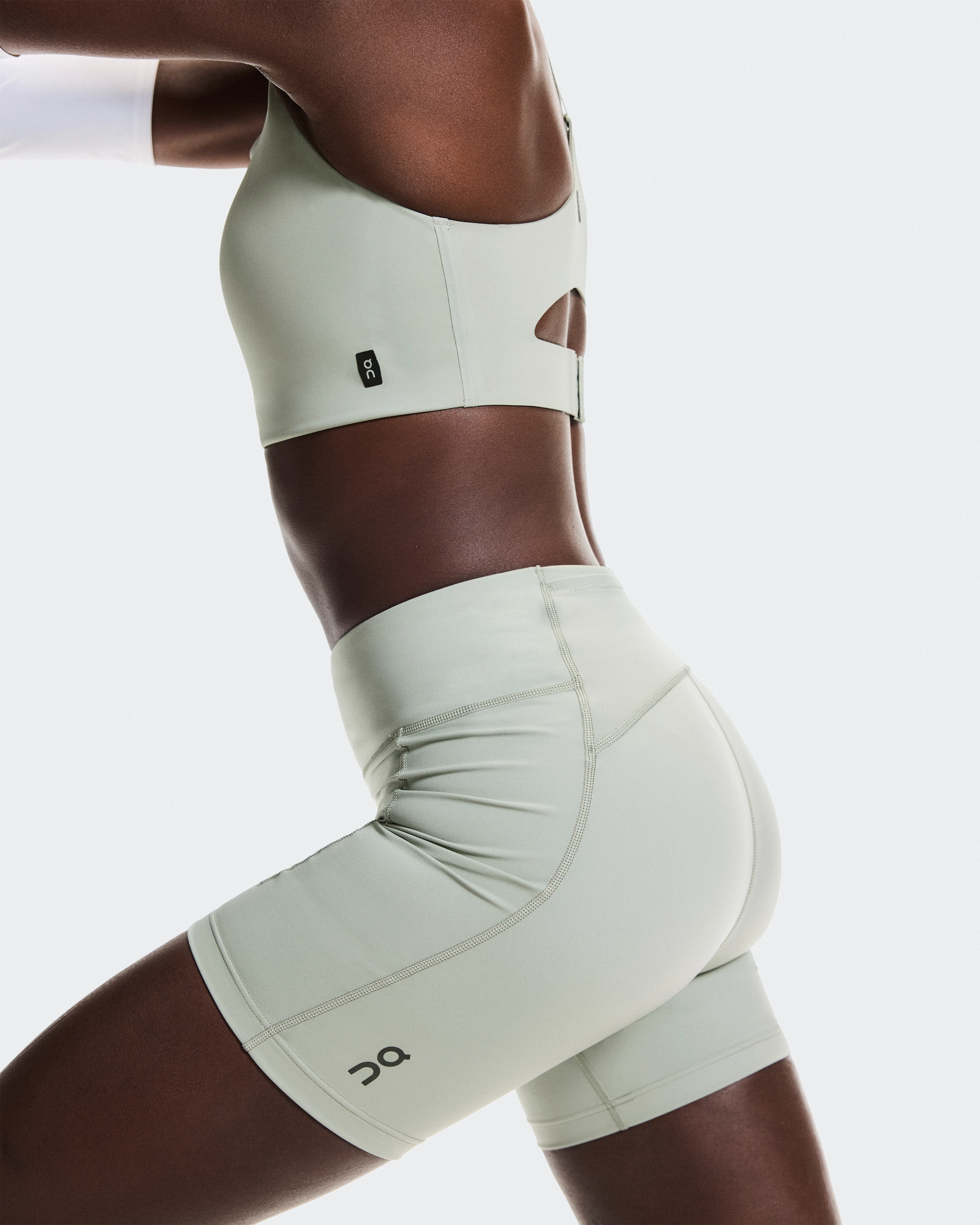 On Performance Tights Short Tin Femme Leggings